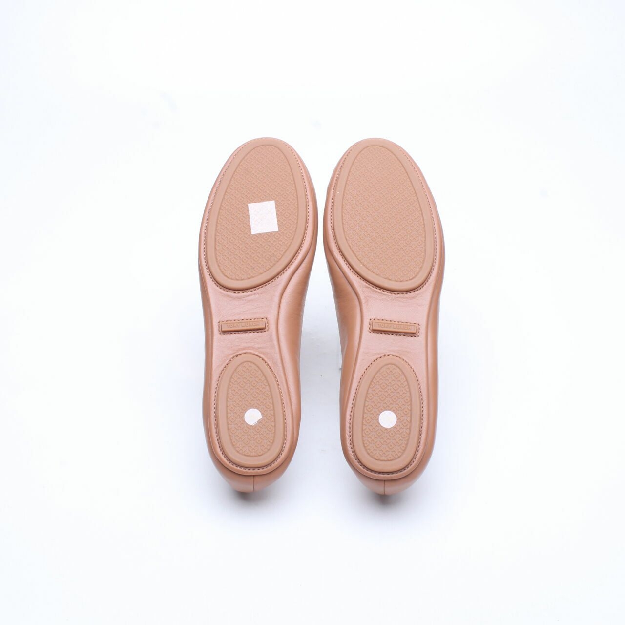 Tory Burch Minnie Travel Ballerina in Royal Tan GHW Flats