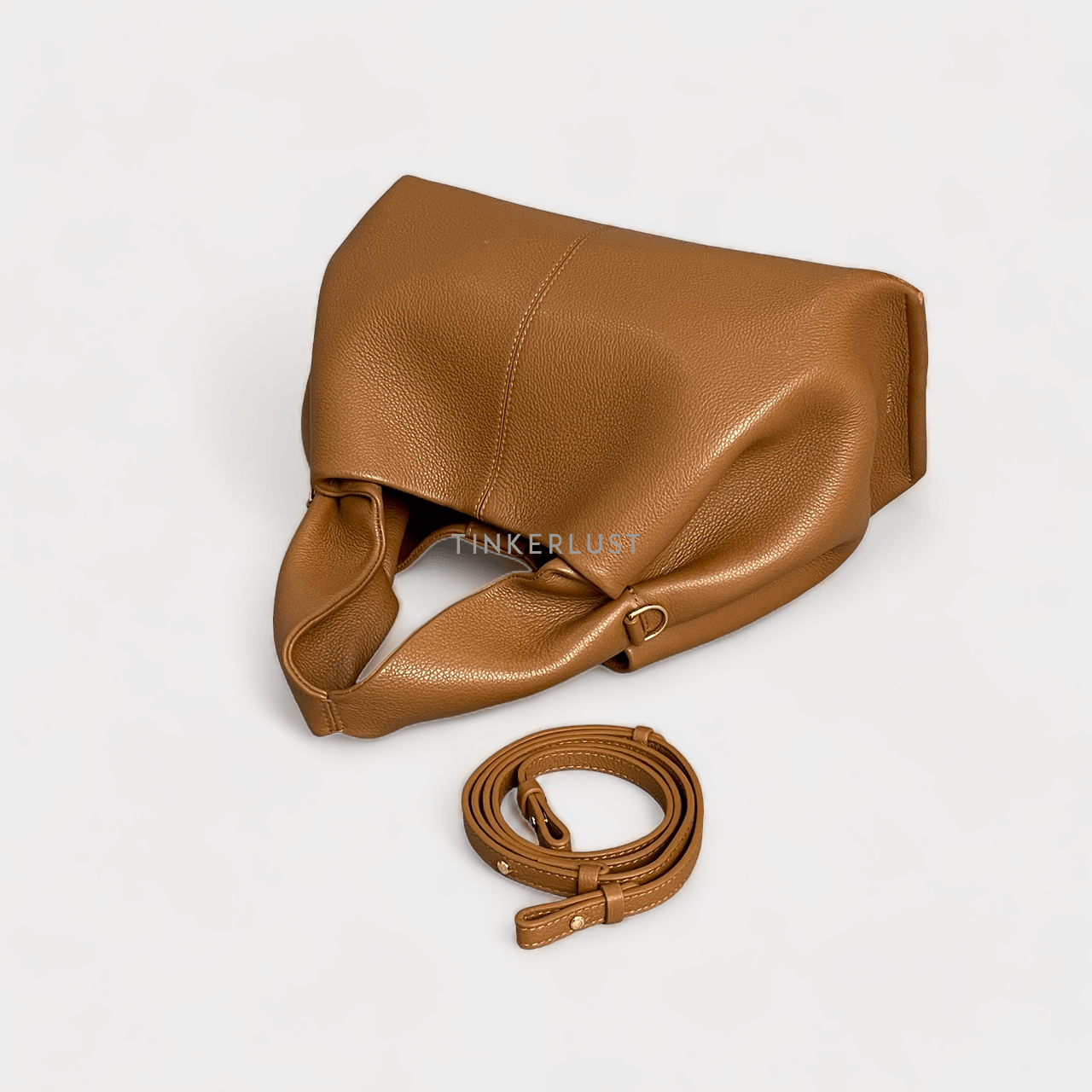 POLENE Numero Neuf Camel Handbag