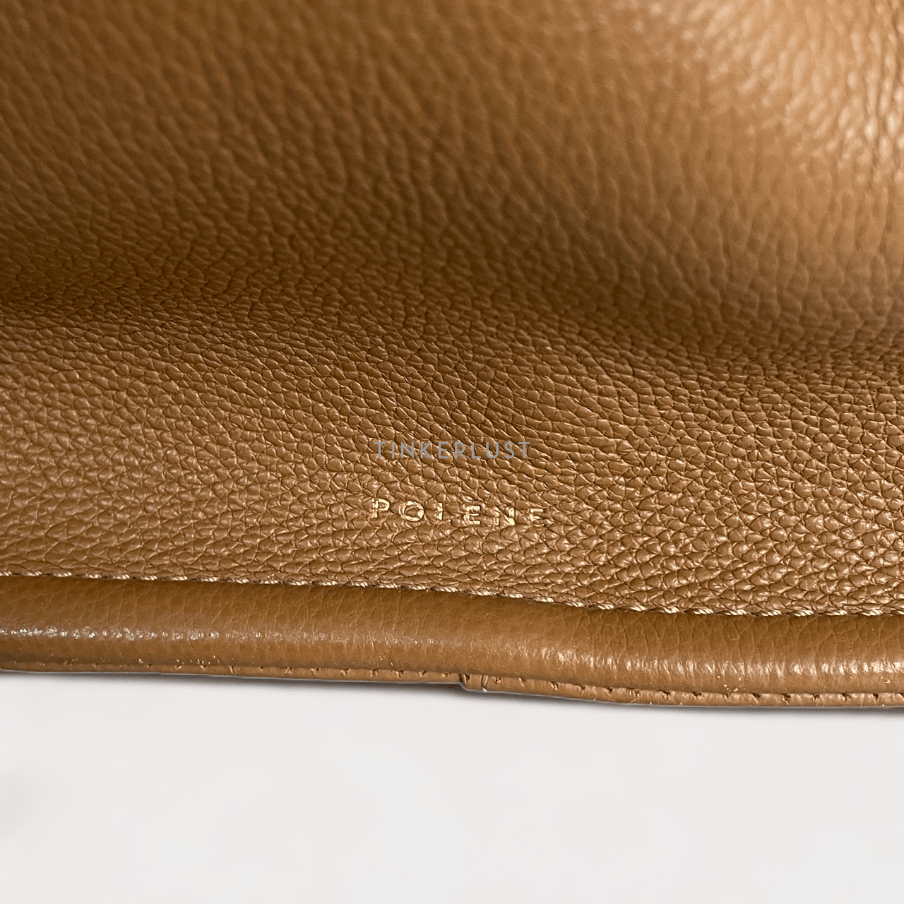 POLENE Numero Neuf Camel Handbag