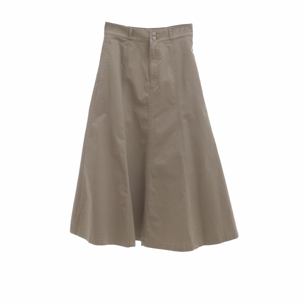 UNIQLO Khaki Maxi Skirt 