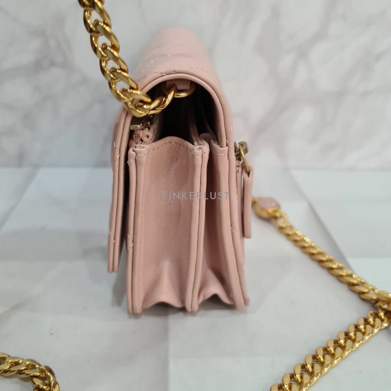 Chanel Resin Chain WOC Pink GHW Sling Bag