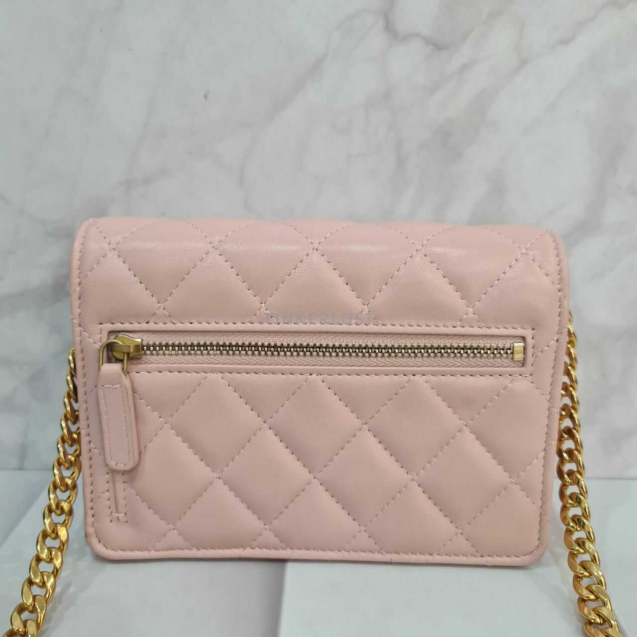 Chanel Resin Chain WOC Pink GHW Sling Bag