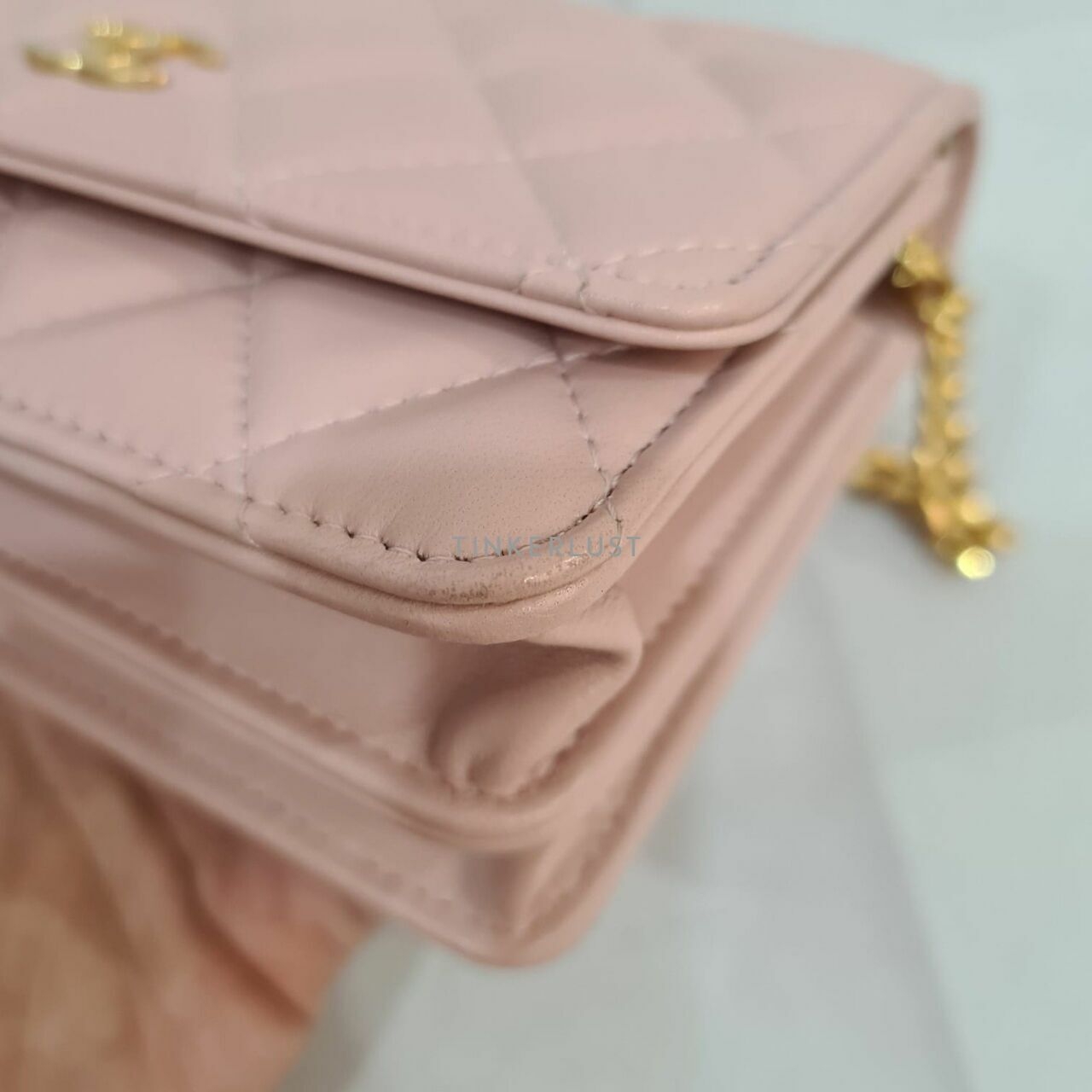 Chanel Resin Chain WOC Pink GHW Sling Bag