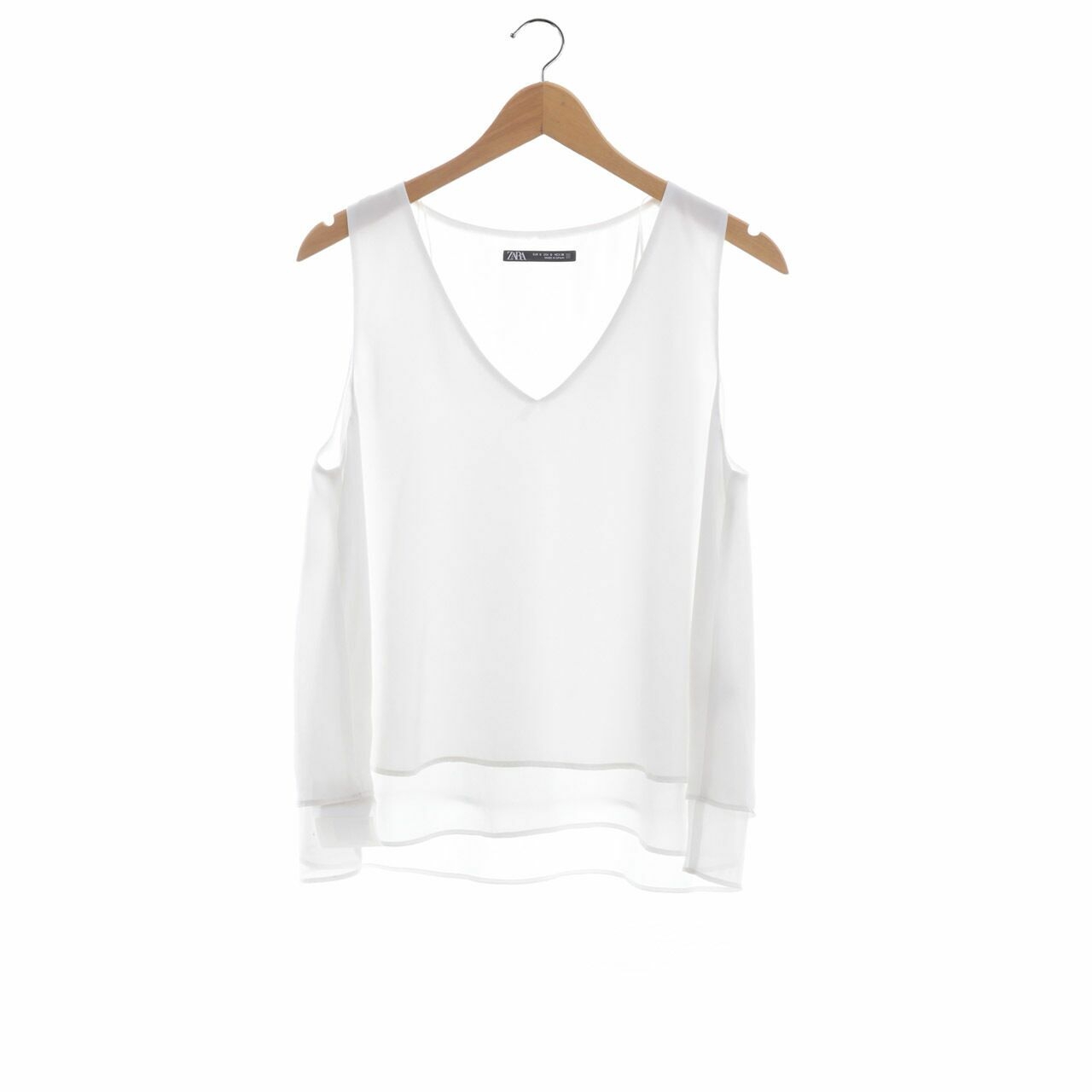 Zara White Sleeveless