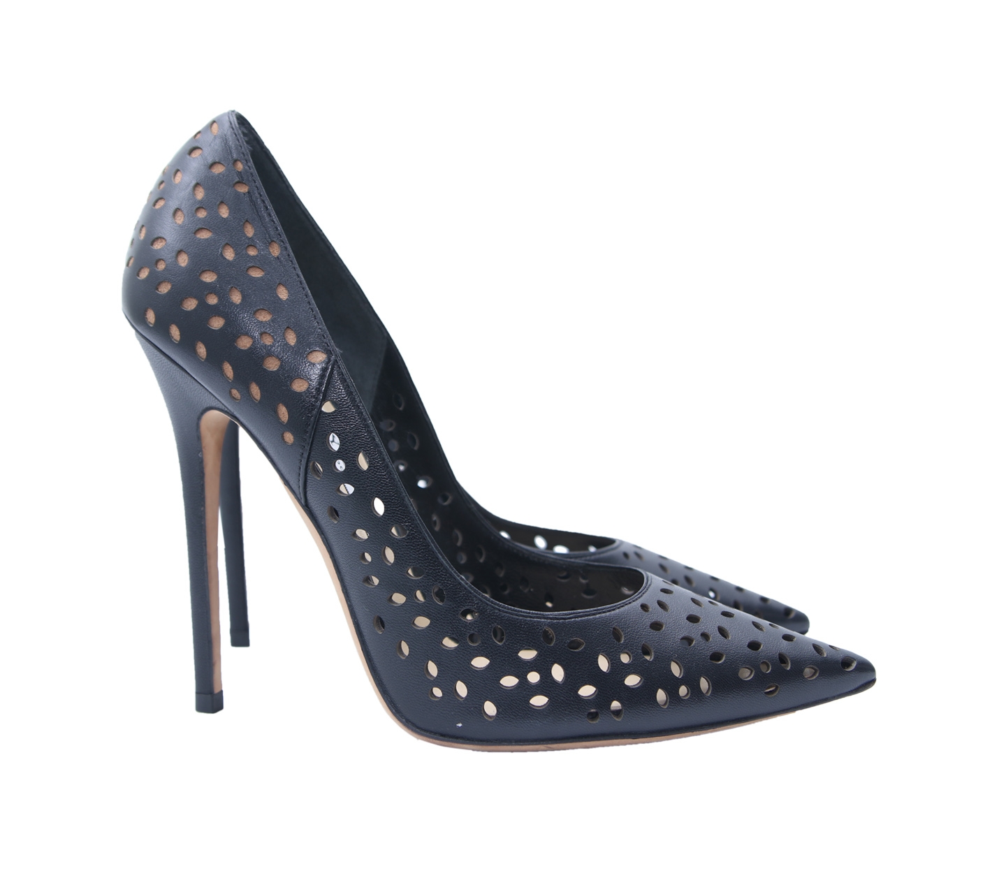 Jimmy Choo Perforated Black Heels