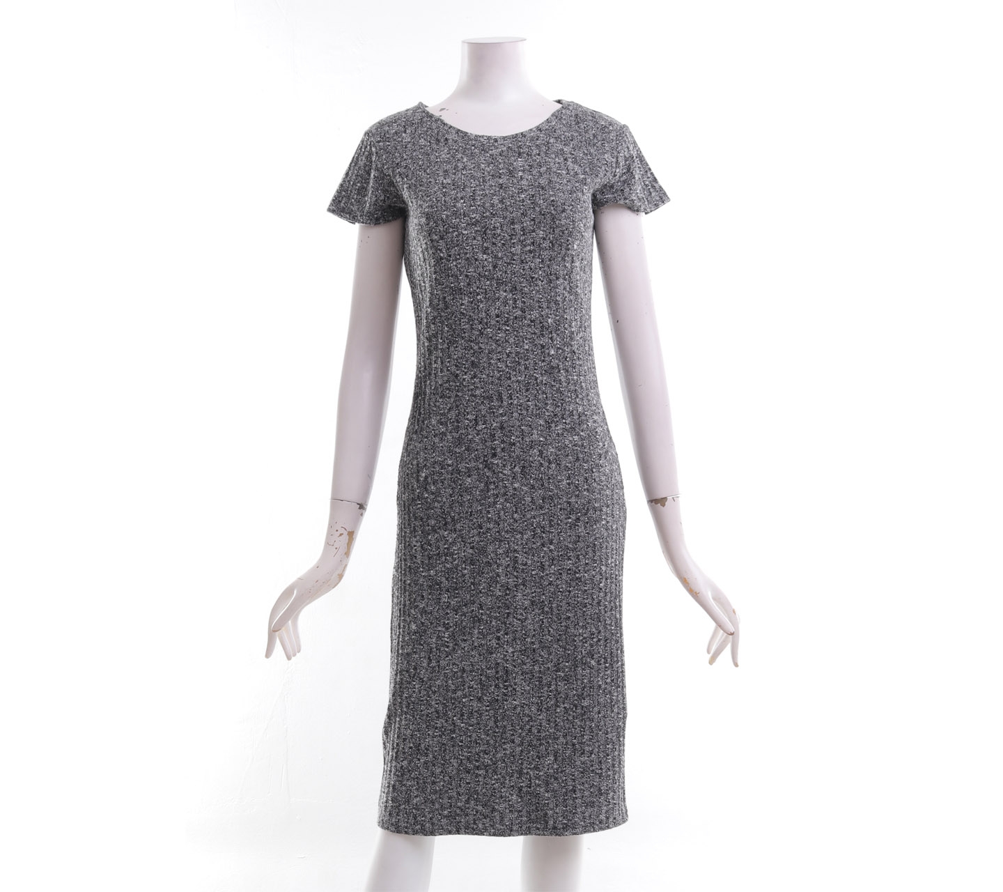 Cotton On Grey Knit Midi Dress