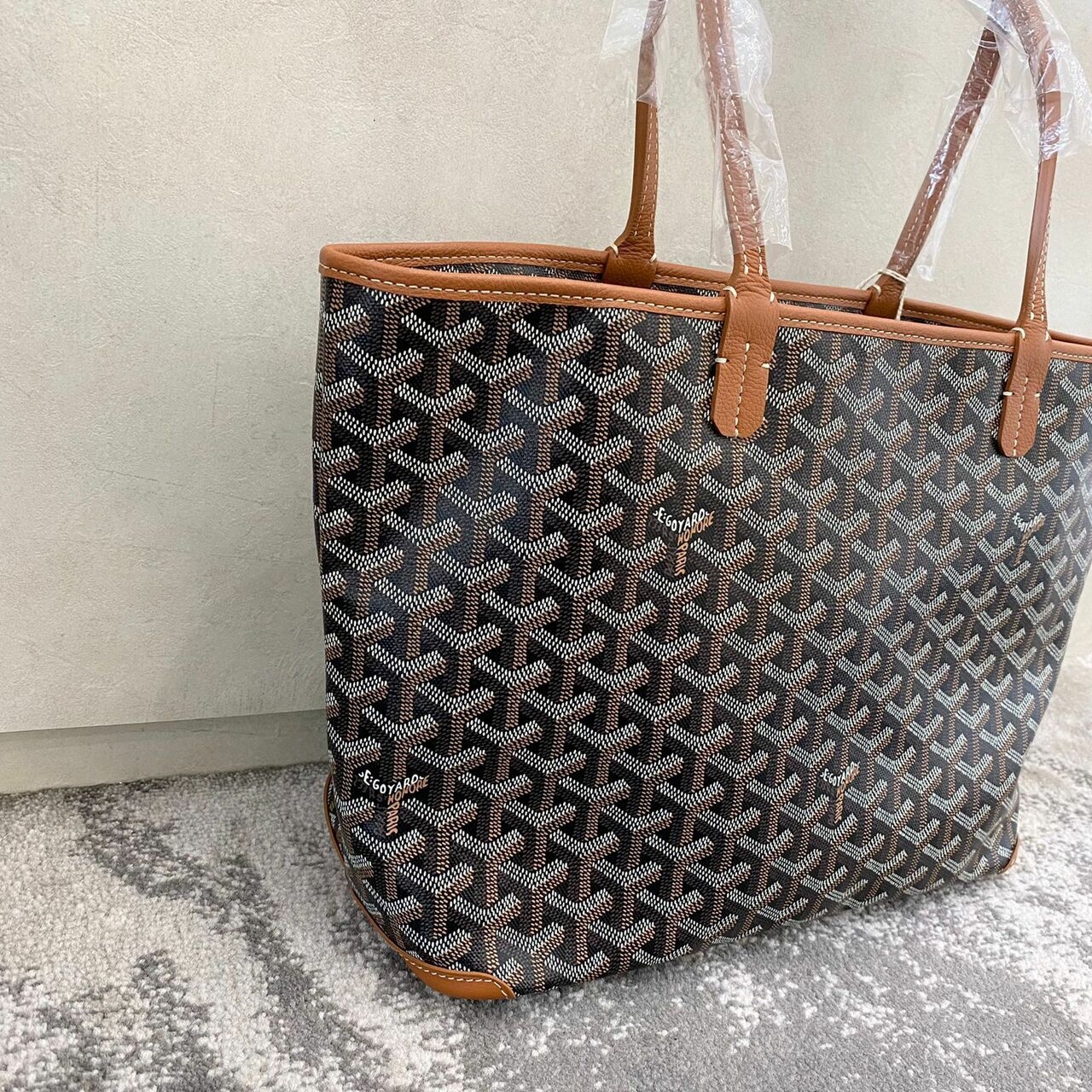 Goyard Artois PM Black & Tan Tote Bag