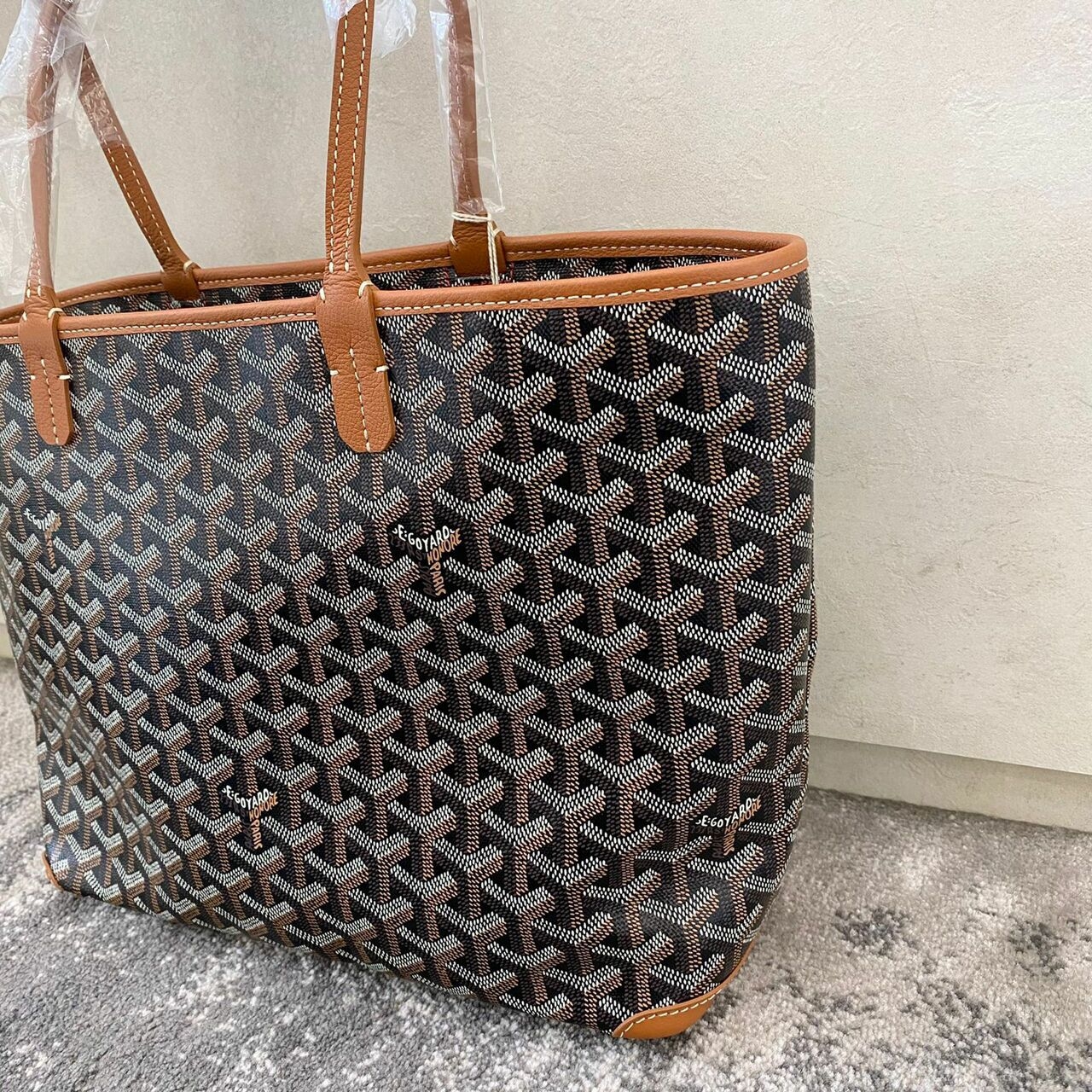 Goyard Artois PM Black & Tan Tote Bag