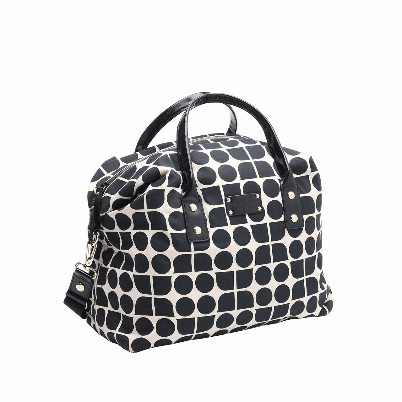 Kate Spade Black & Cream Glenmore Noel Juliet Satchel