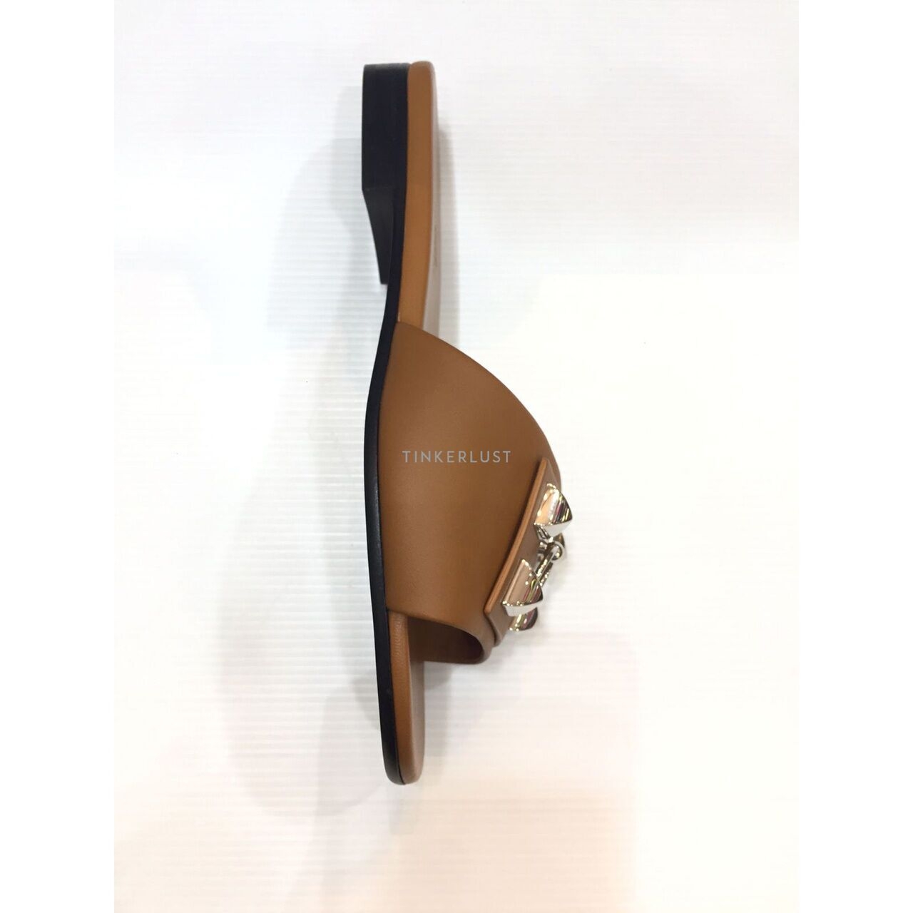 Hermes Camel Leather Gold PHW Sandals