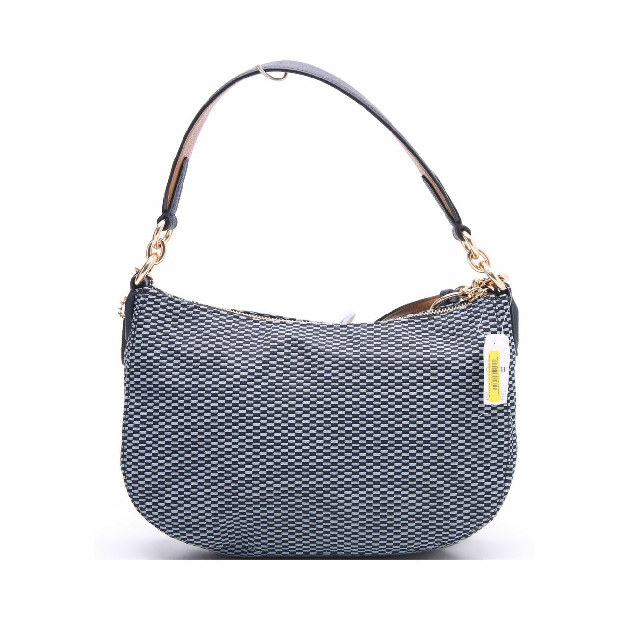 Coach Legacy Jacquard Sutton Navy Satchel Bag