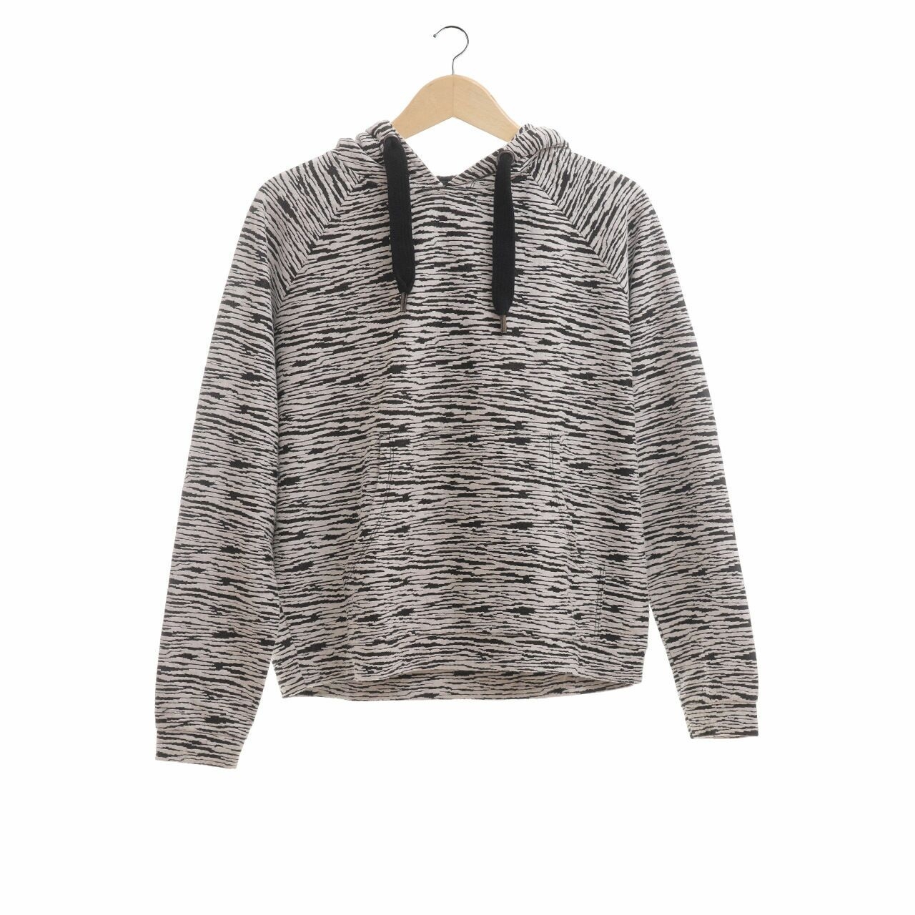 Monki Black & White Hoodie Sweater