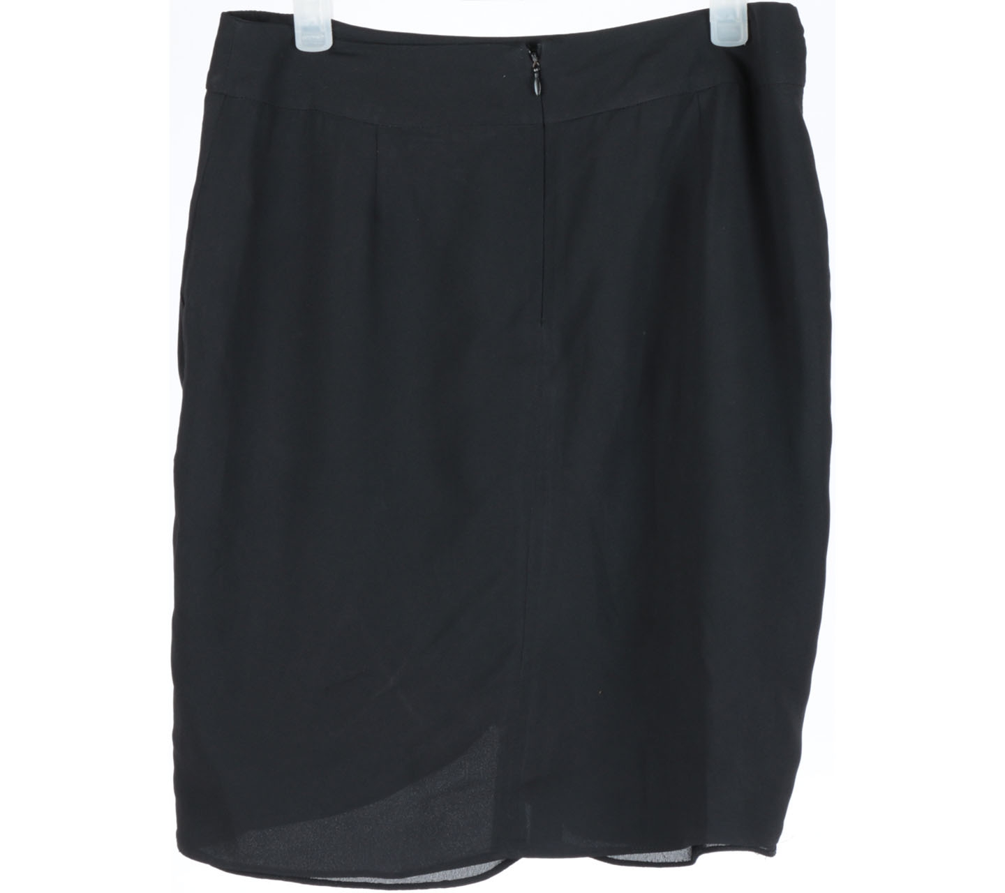Mango Black Drapped Mini Skirt