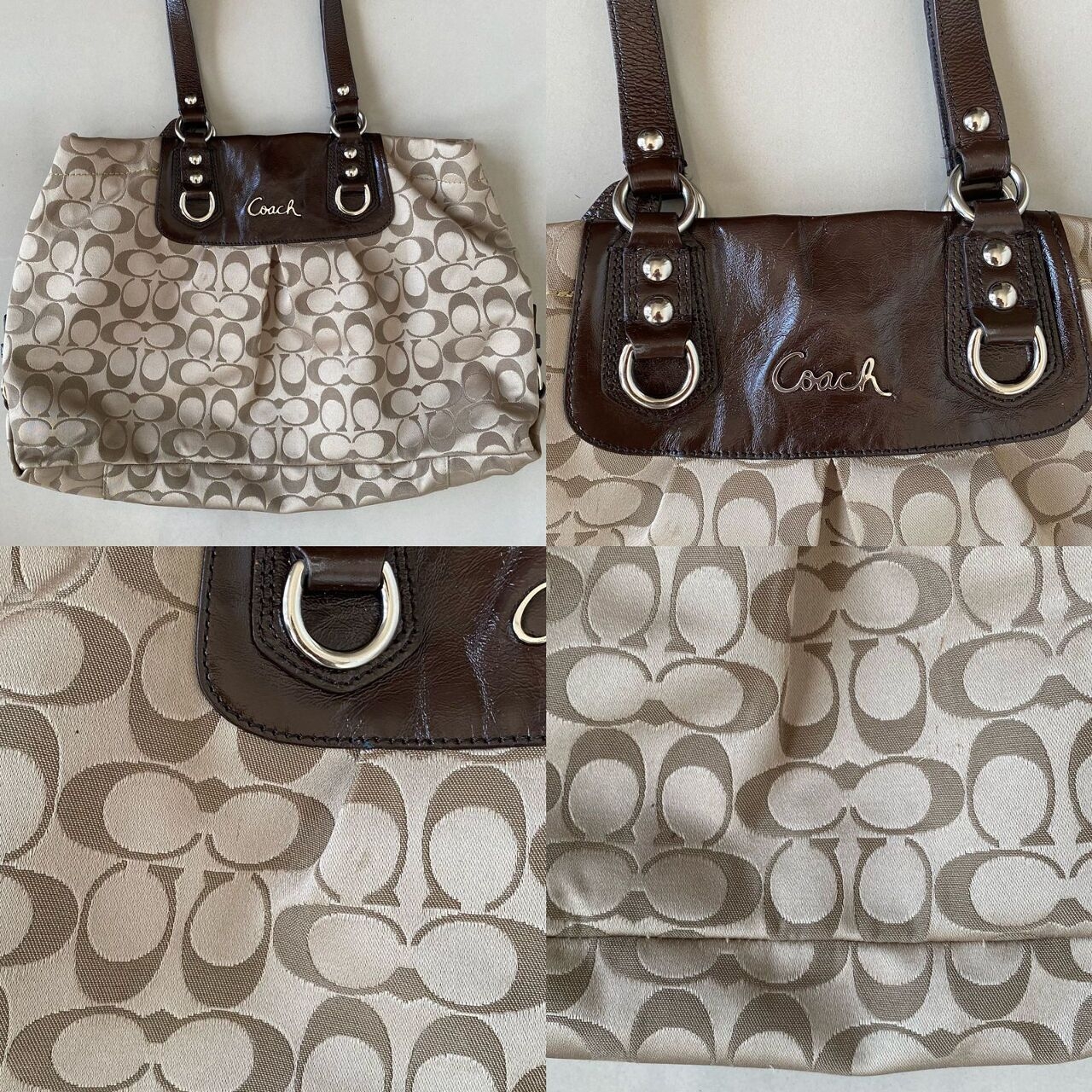 Coach Ashley Signature Sateen Shoulder Bag