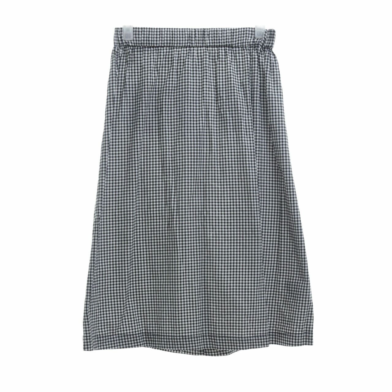 Private Collection Black & White Plaid Mini Skirt