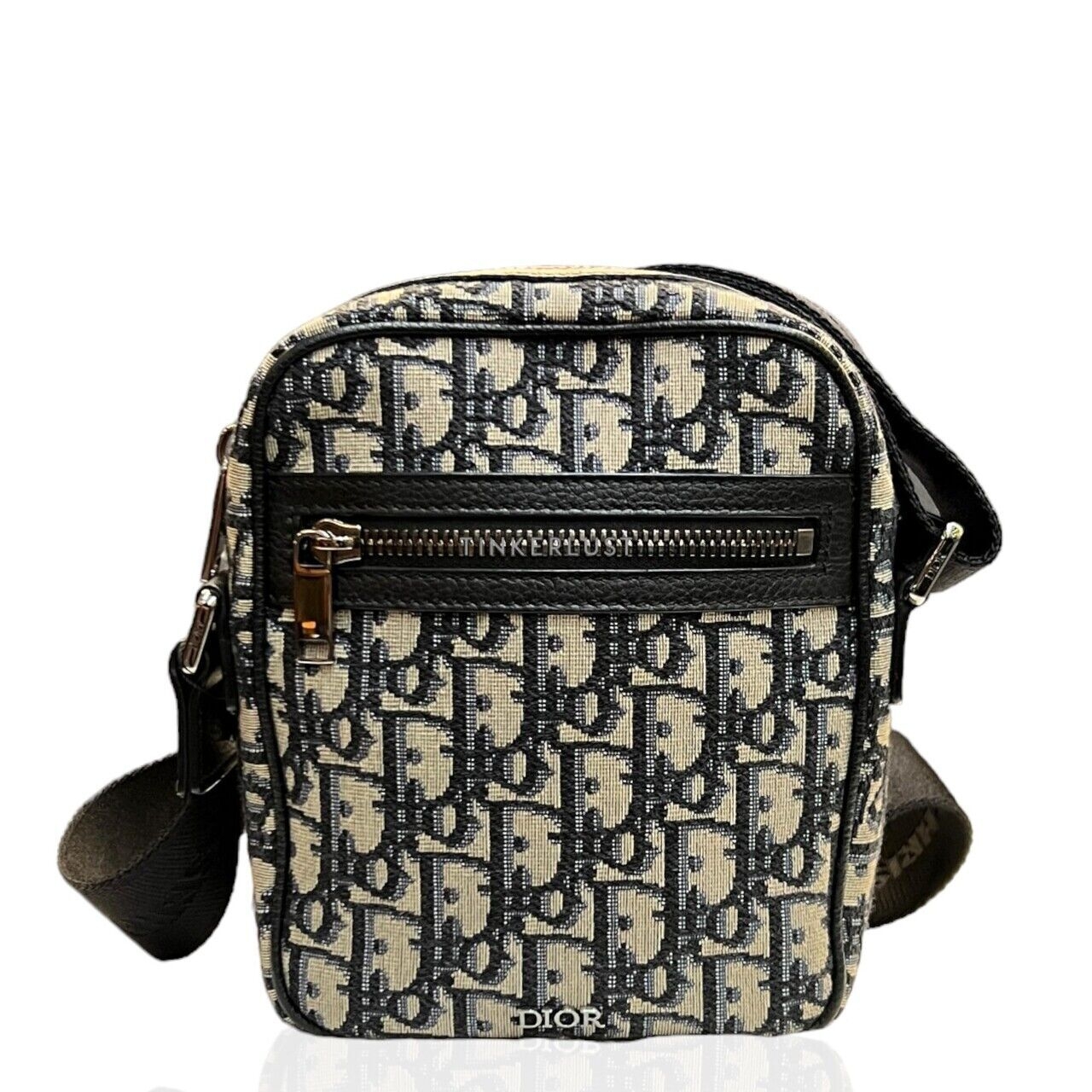 Christian Dior Oblique Jacquard Messenger Bag Vertical Sling Bag