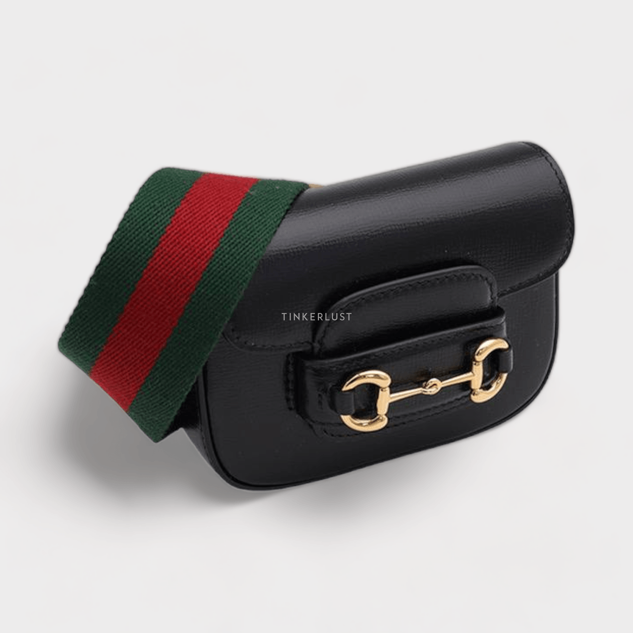 Gucci Horsebit 1955 Wallet on Strap in Black Leather Sling Bag