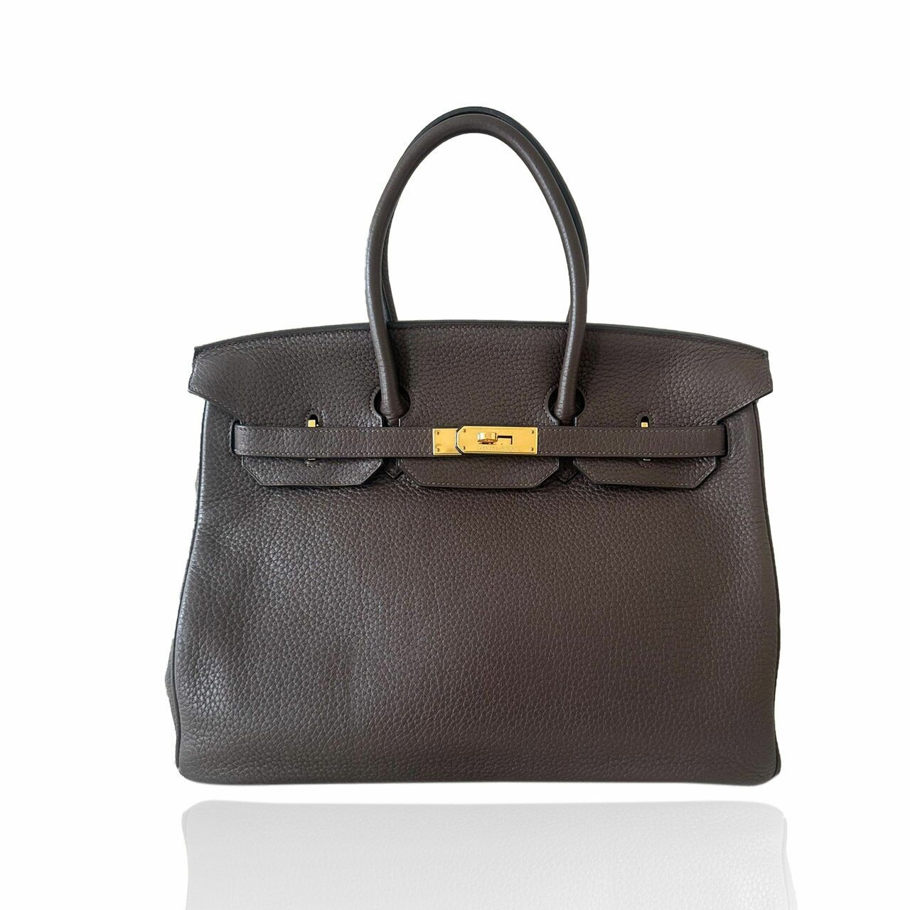 Hermes Birkin 35 Choco Togo GHW #N Handbag