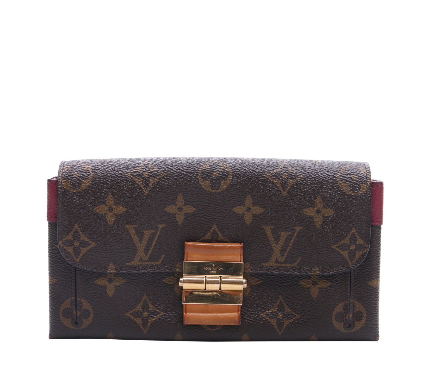 Louis Vuitton Dark Brown PF Elysee Monogram Aurora Wallet