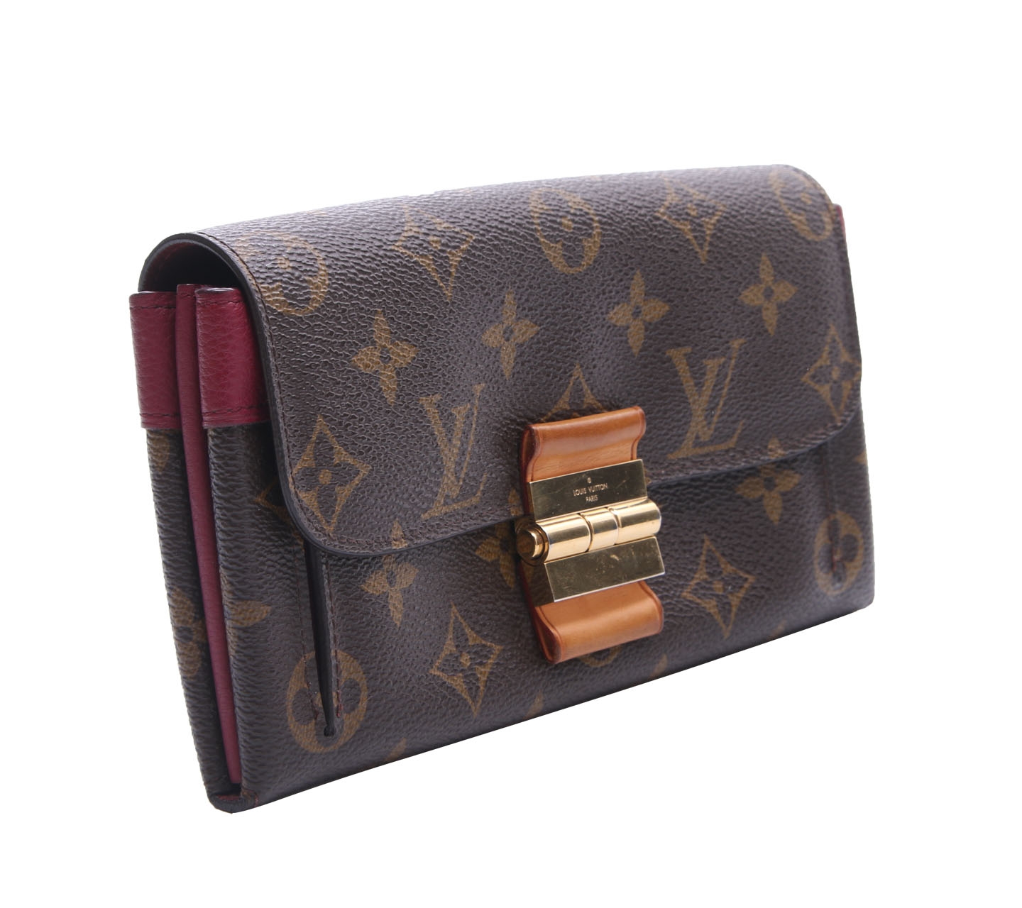 Louis Vuitton Dark Brown PF Elysee Monogram Aurora Wallet