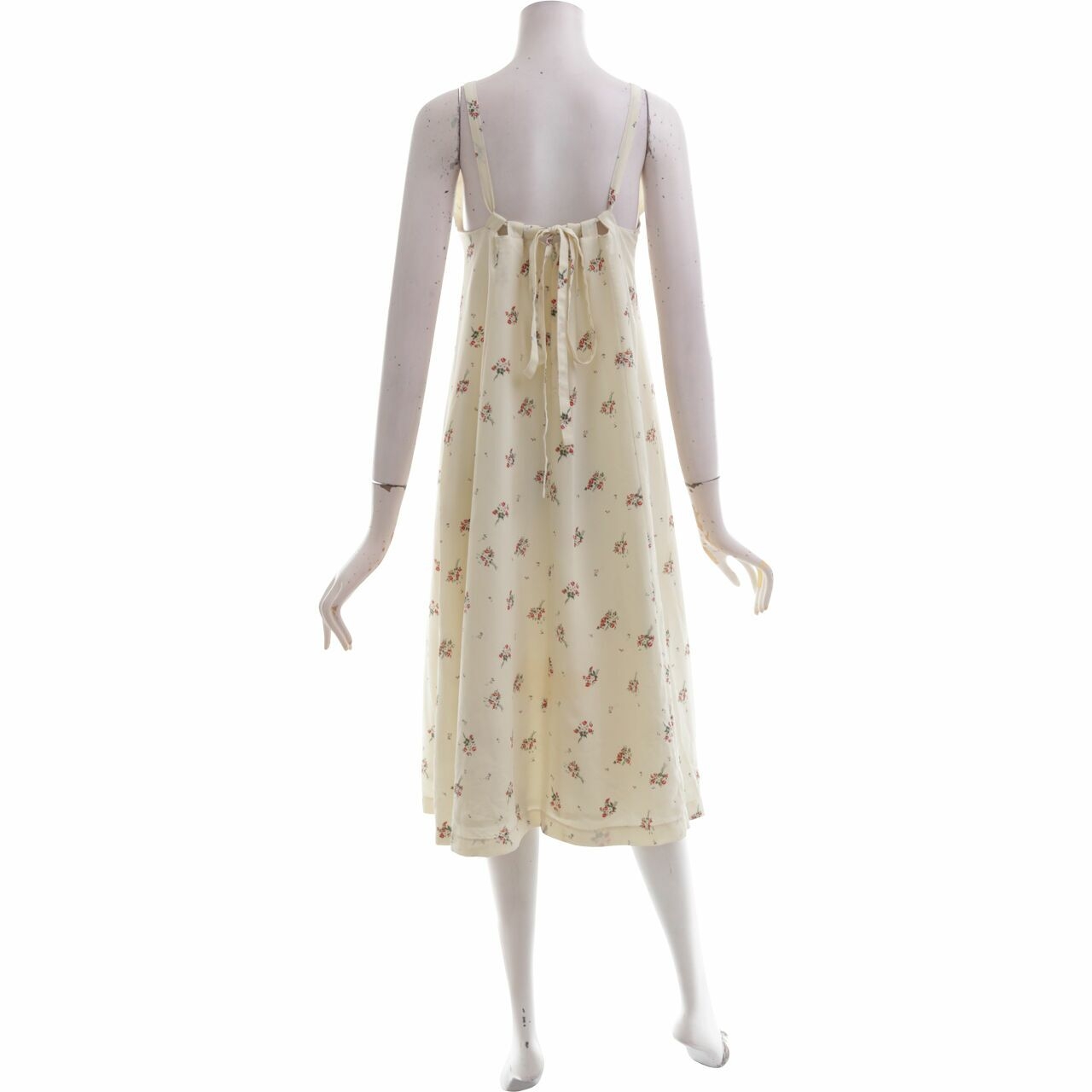 Private Collection Cream Floral Printed Midi Dress