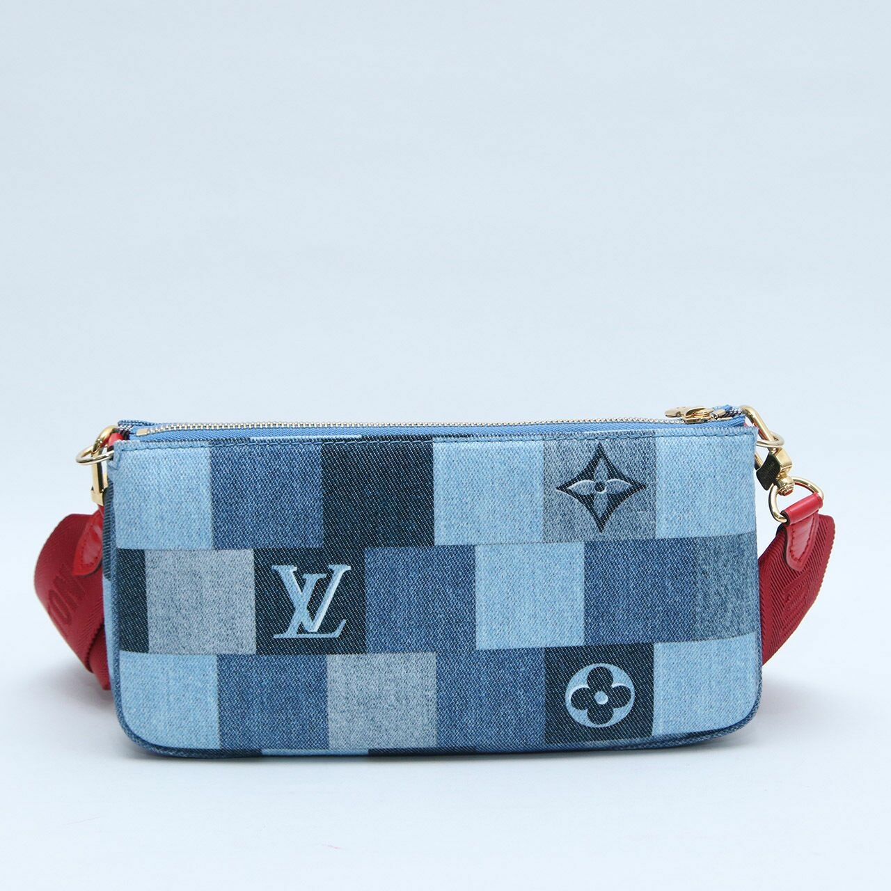 Louis Vuitton Multi Pochette Denim Sling Bag