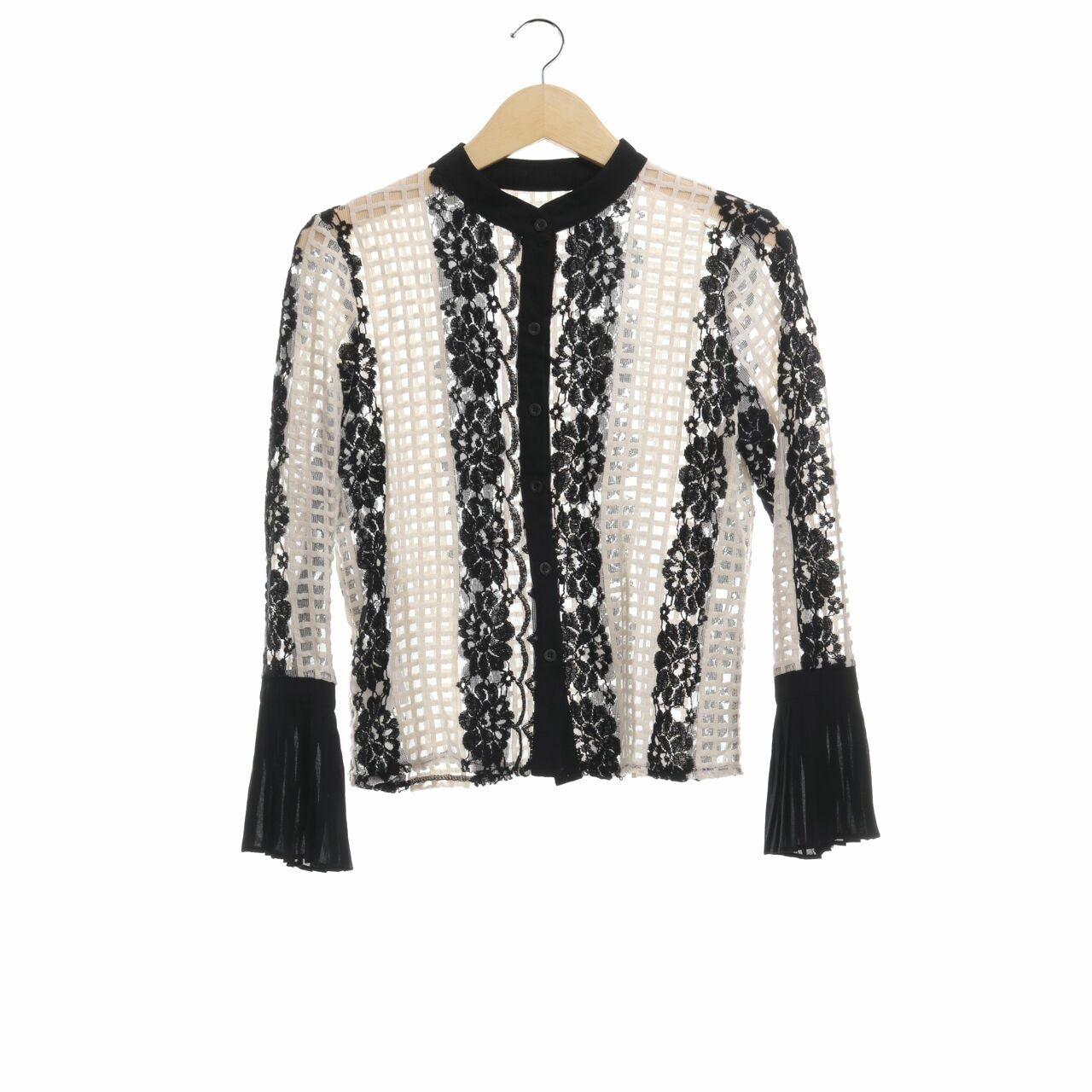 Private Collection Black & Cream Blouse