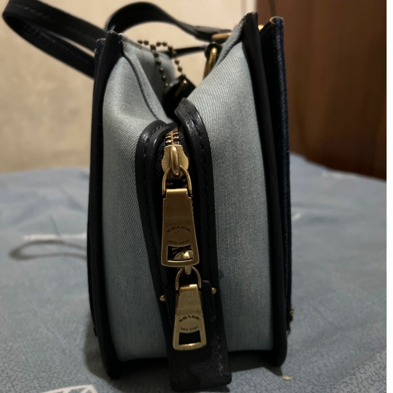 Coach Blue Shoulder Bag