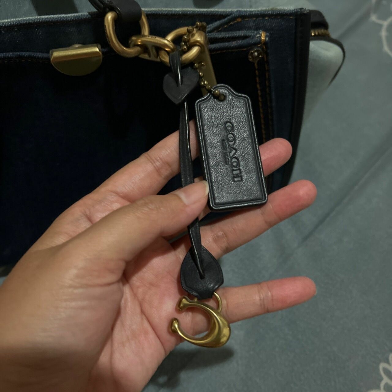 Coach Blue Shoulder Bag