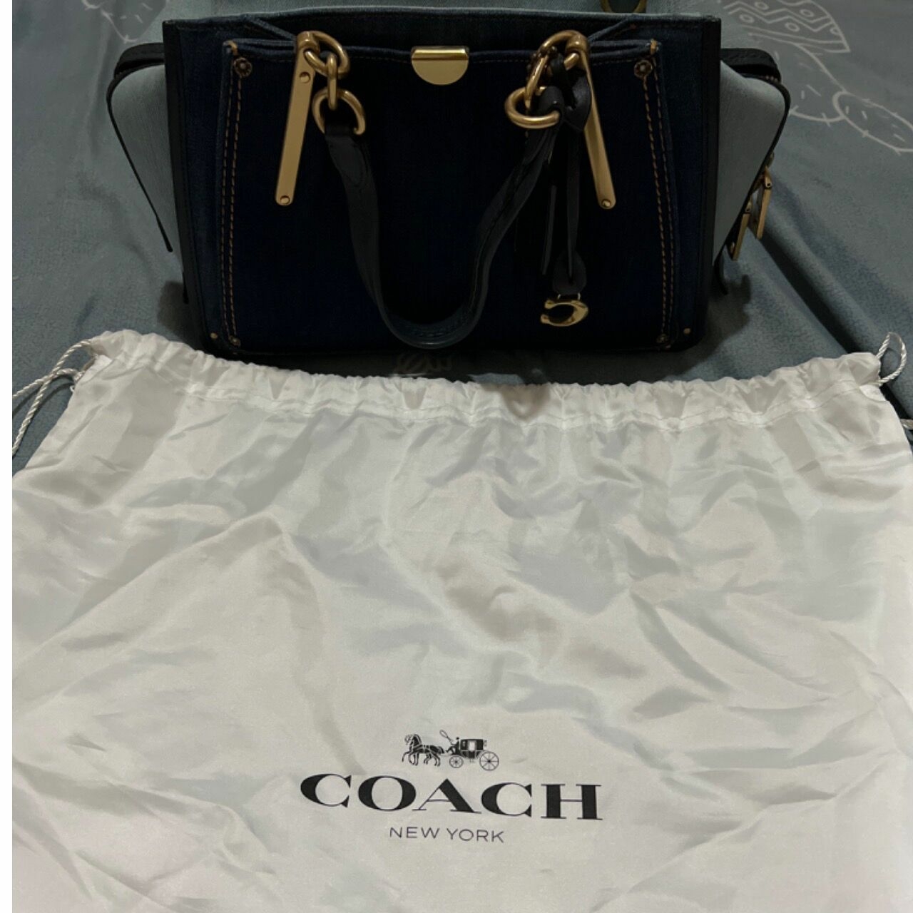 Coach Blue Shoulder Bag