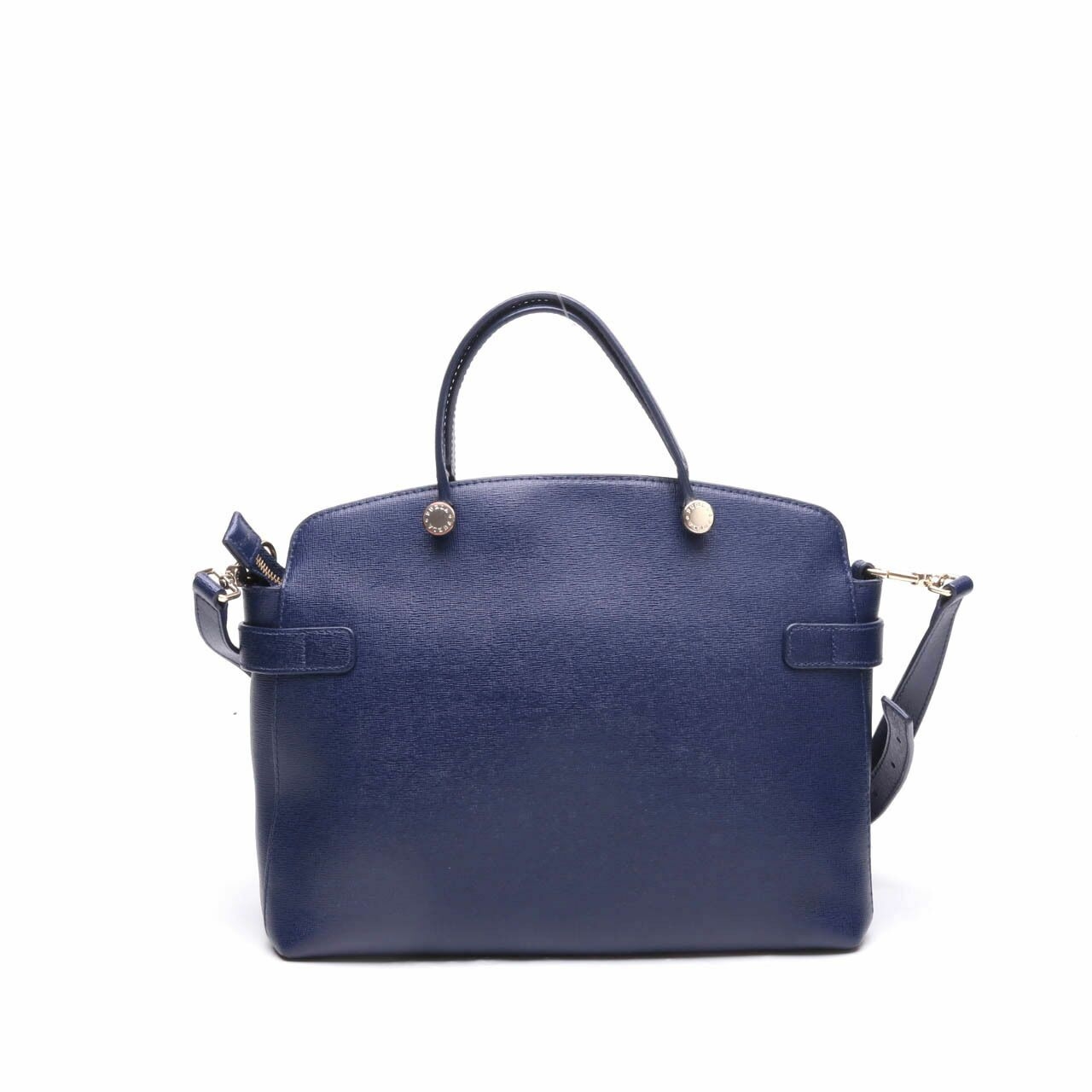 Furla Agata Dome Navy Satchel Bag