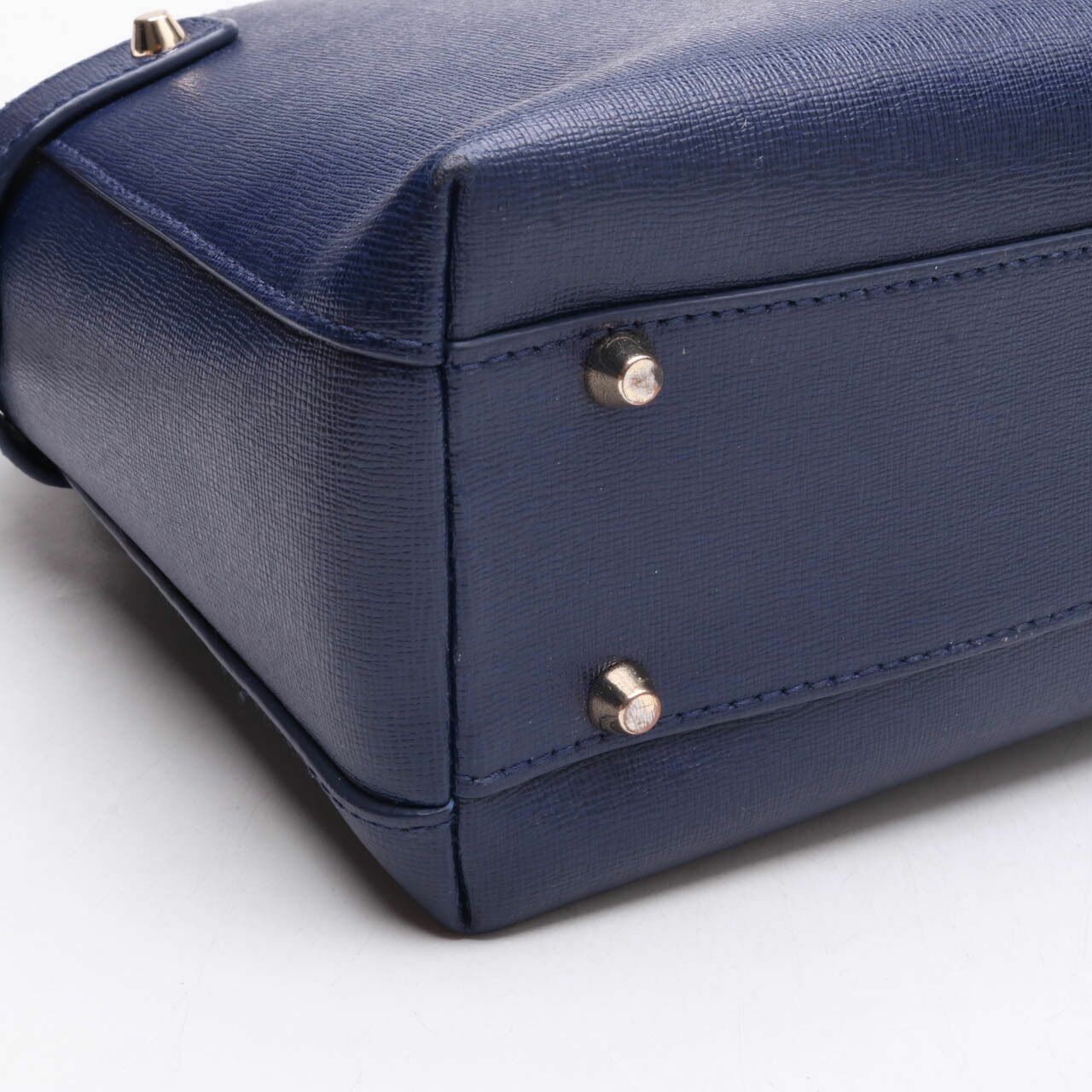 Furla Agata Dome Navy Satchel Bag