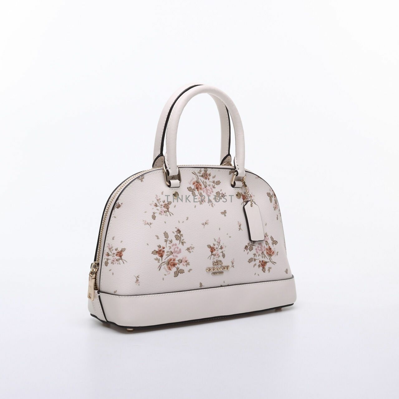 Coach Rose Boquet Mini Sierra Rose Ivory Satchel