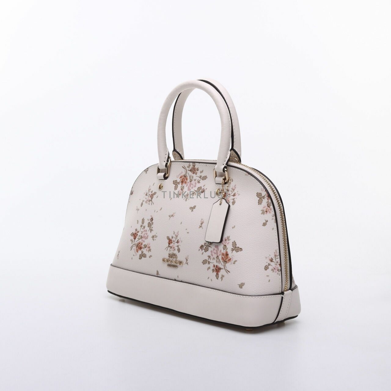 Coach Rose Boquet Mini Sierra Rose Ivory Satchel