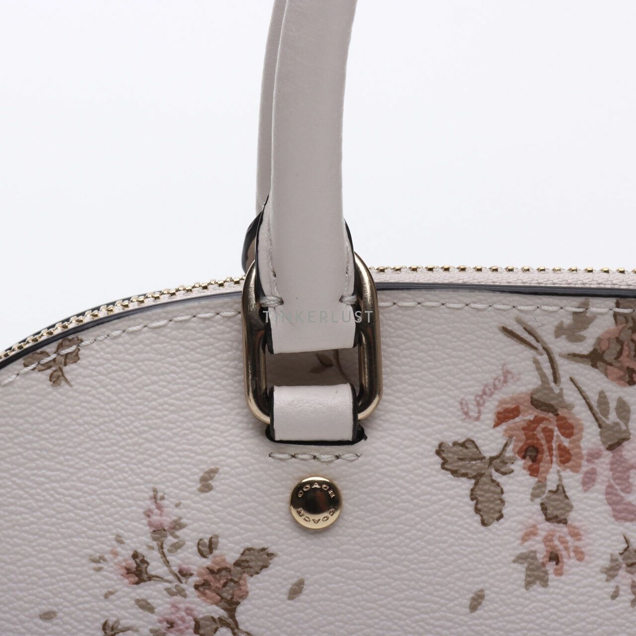 Coach Rose Boquet Mini Sierra Rose Ivory Satchel