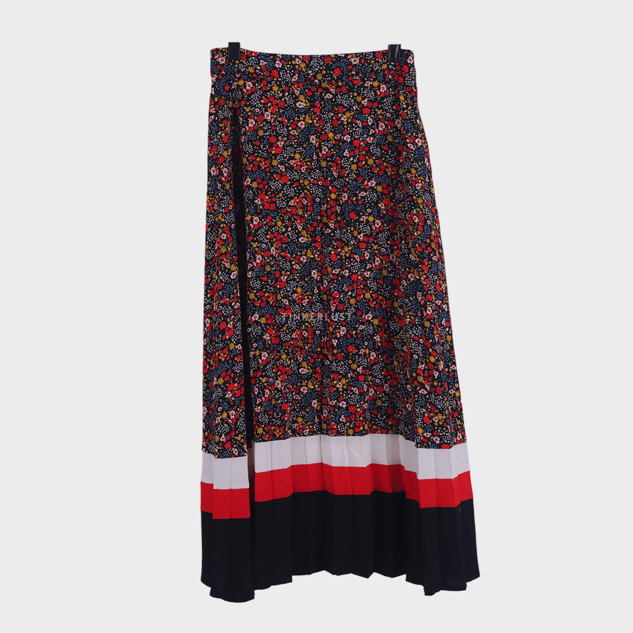 Stradivarius Multicolor Floral Midi Skirt