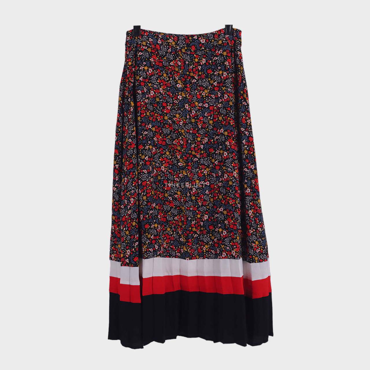 Stradivarius Multicolor Floral Midi Skirt