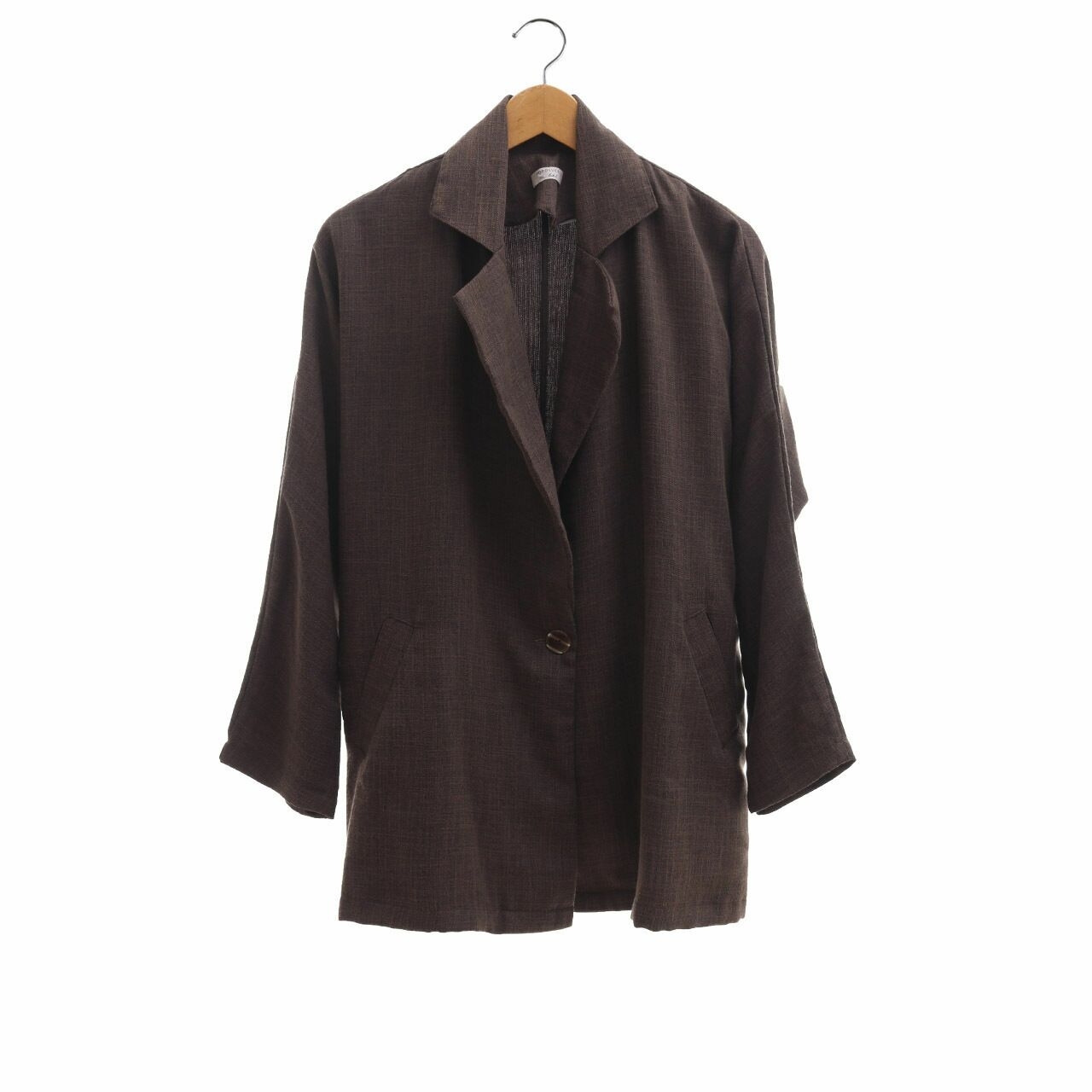 Popoluca The Label Brown Blazer