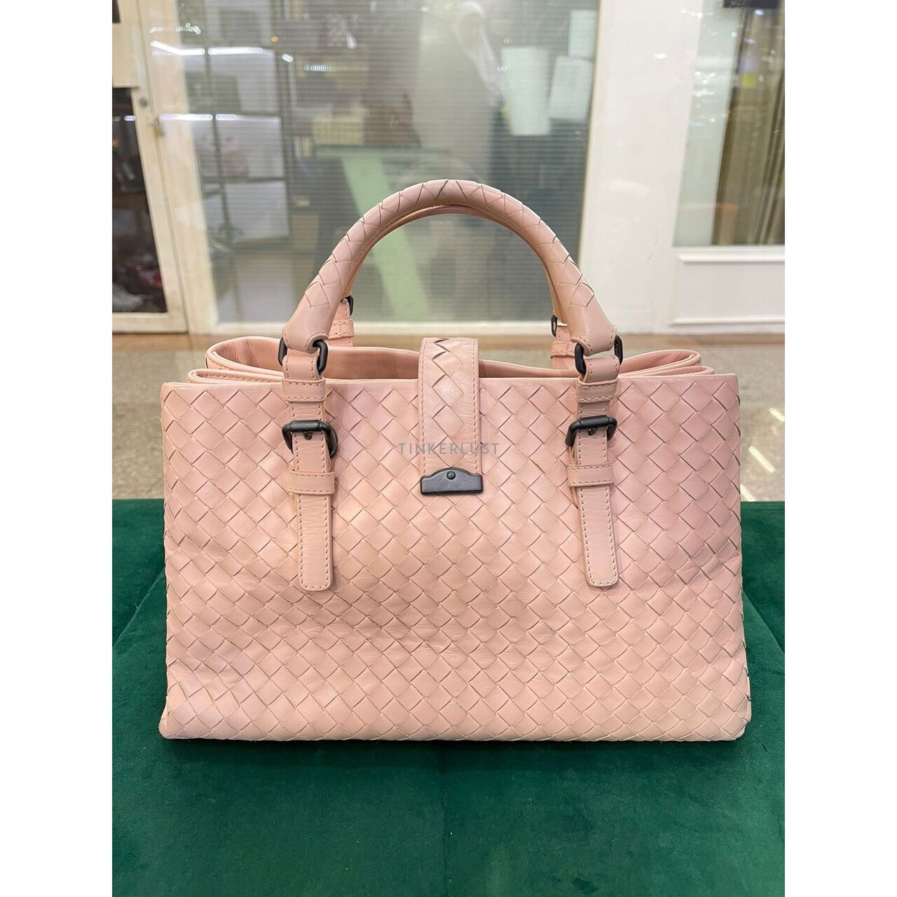 Bottega Veneta Roma Small Light Pink Satchel Bag