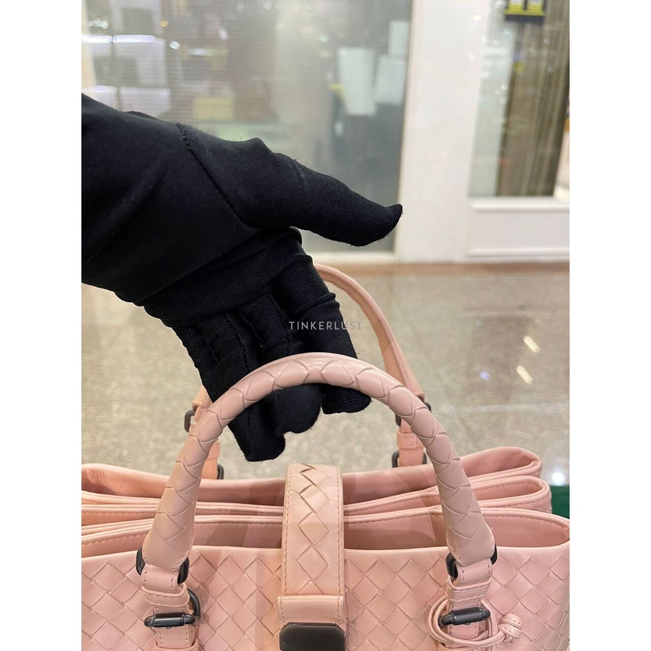 Bottega Veneta Roma Small Light Pink Satchel Bag