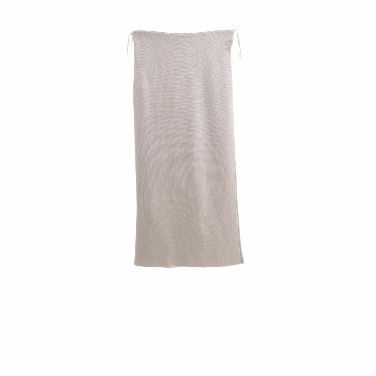 Zara Beige Midi Skirt