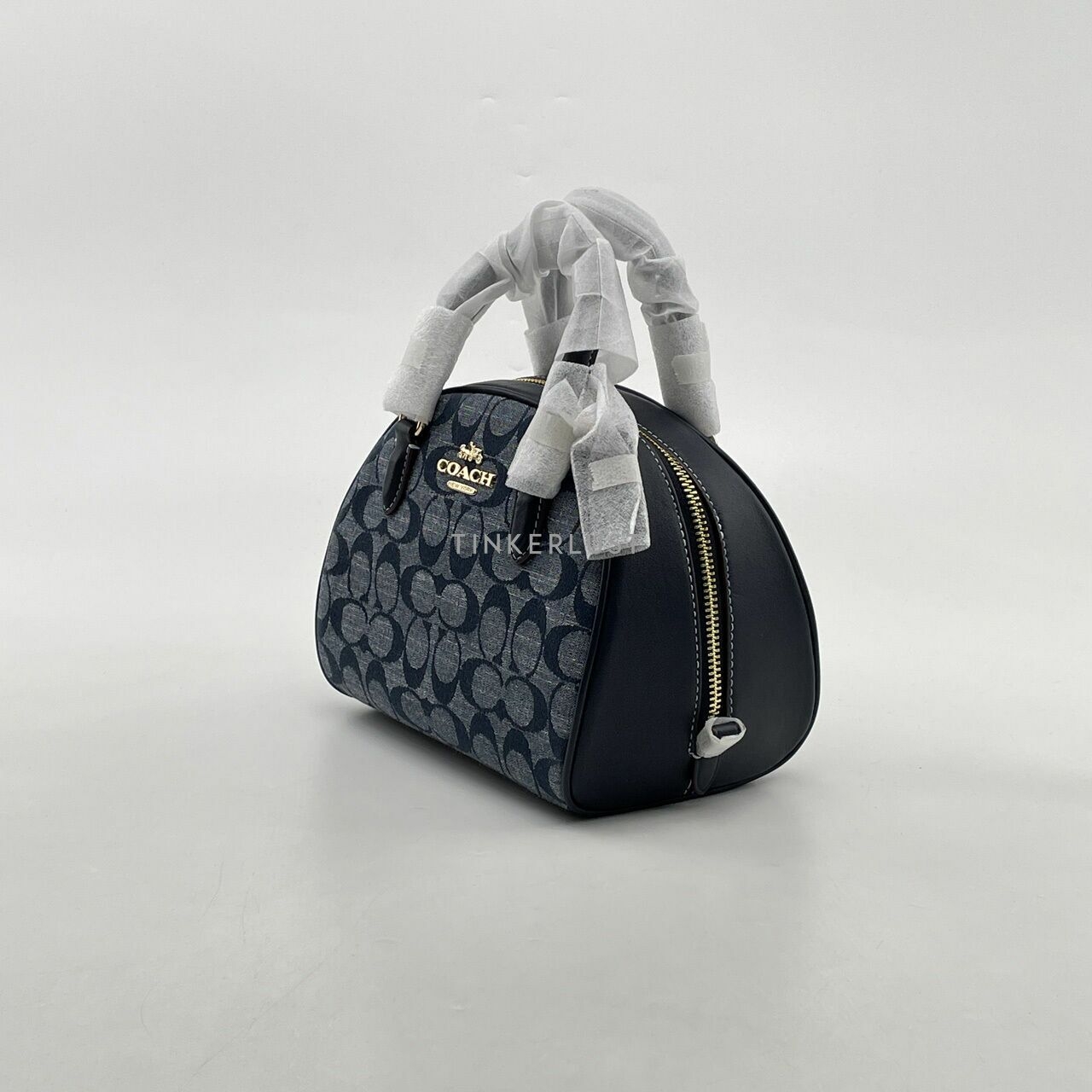 Coach Sydney Satchel In Signature Chambray Denim Multi