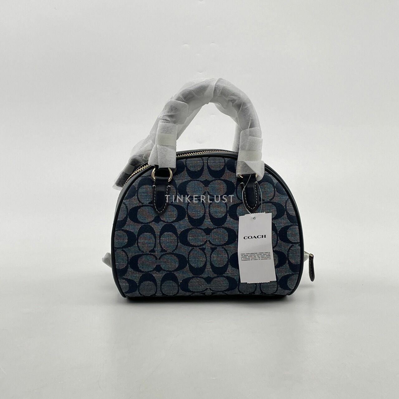 Coach Sydney Satchel In Signature Chambray Denim Multi