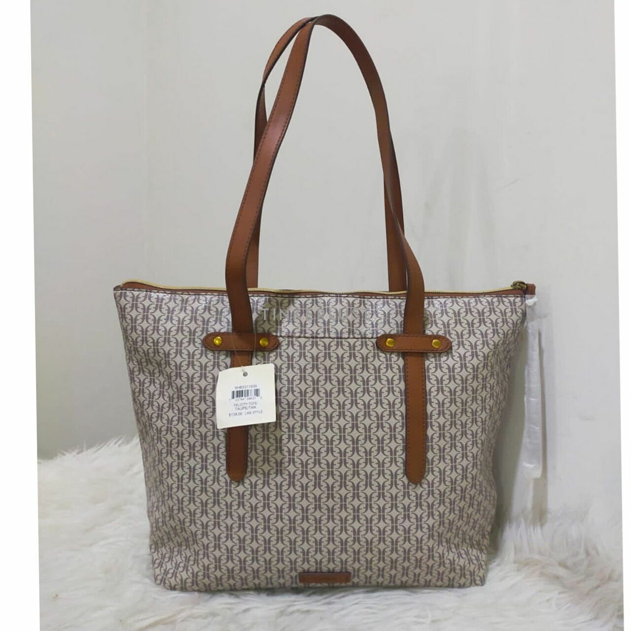Fossil Felicity Tote Taupe/Tan