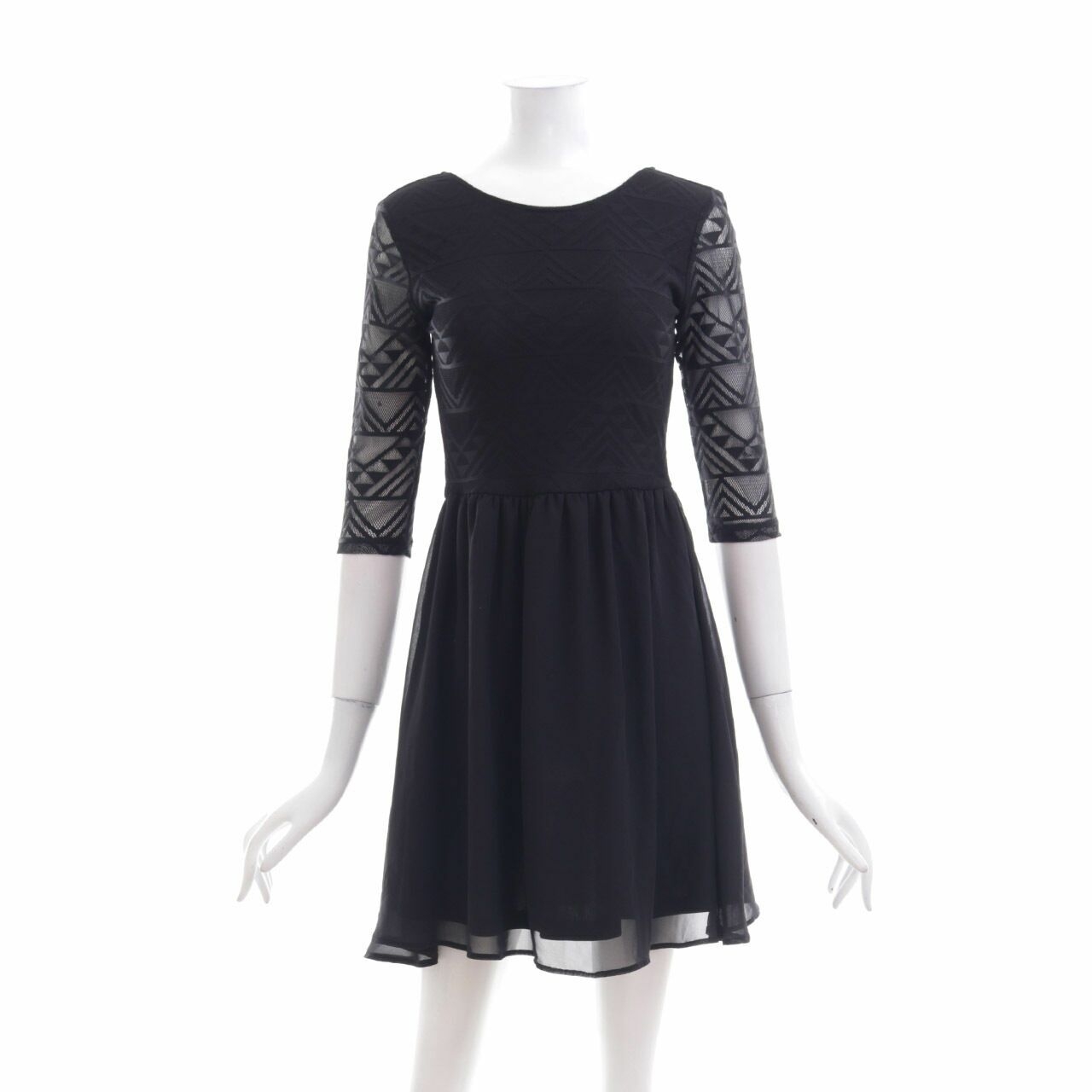 H&M Black Lace Mini Dress