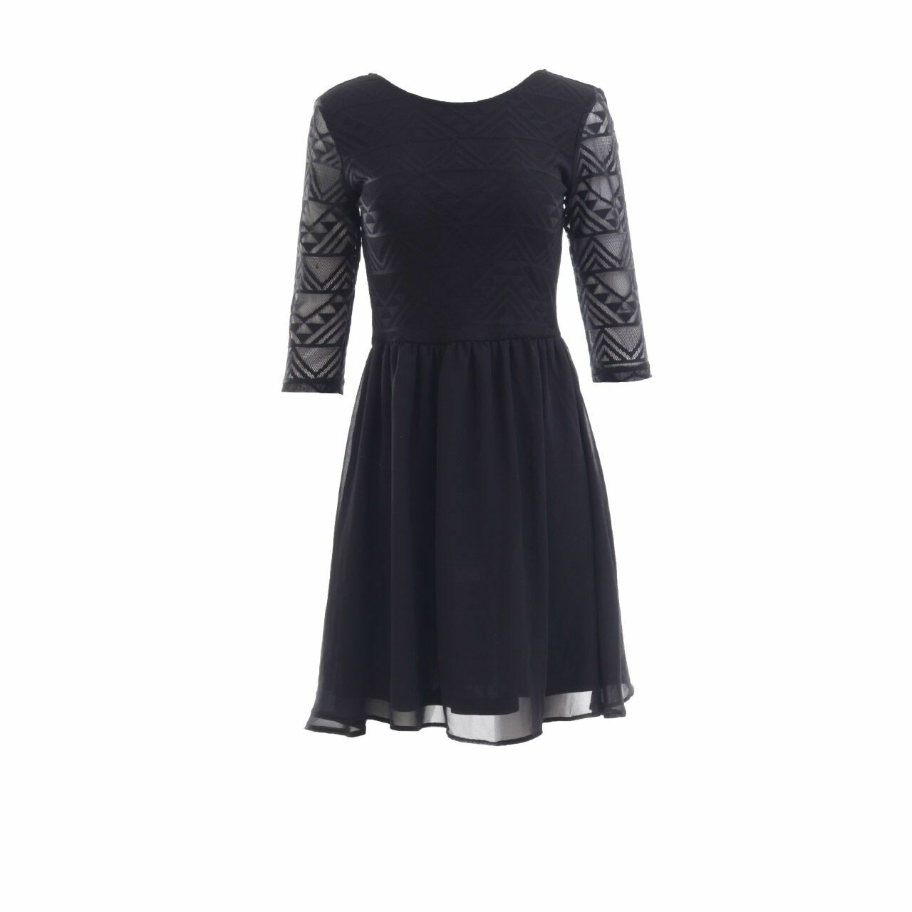 H&M Black Lace Mini Dress