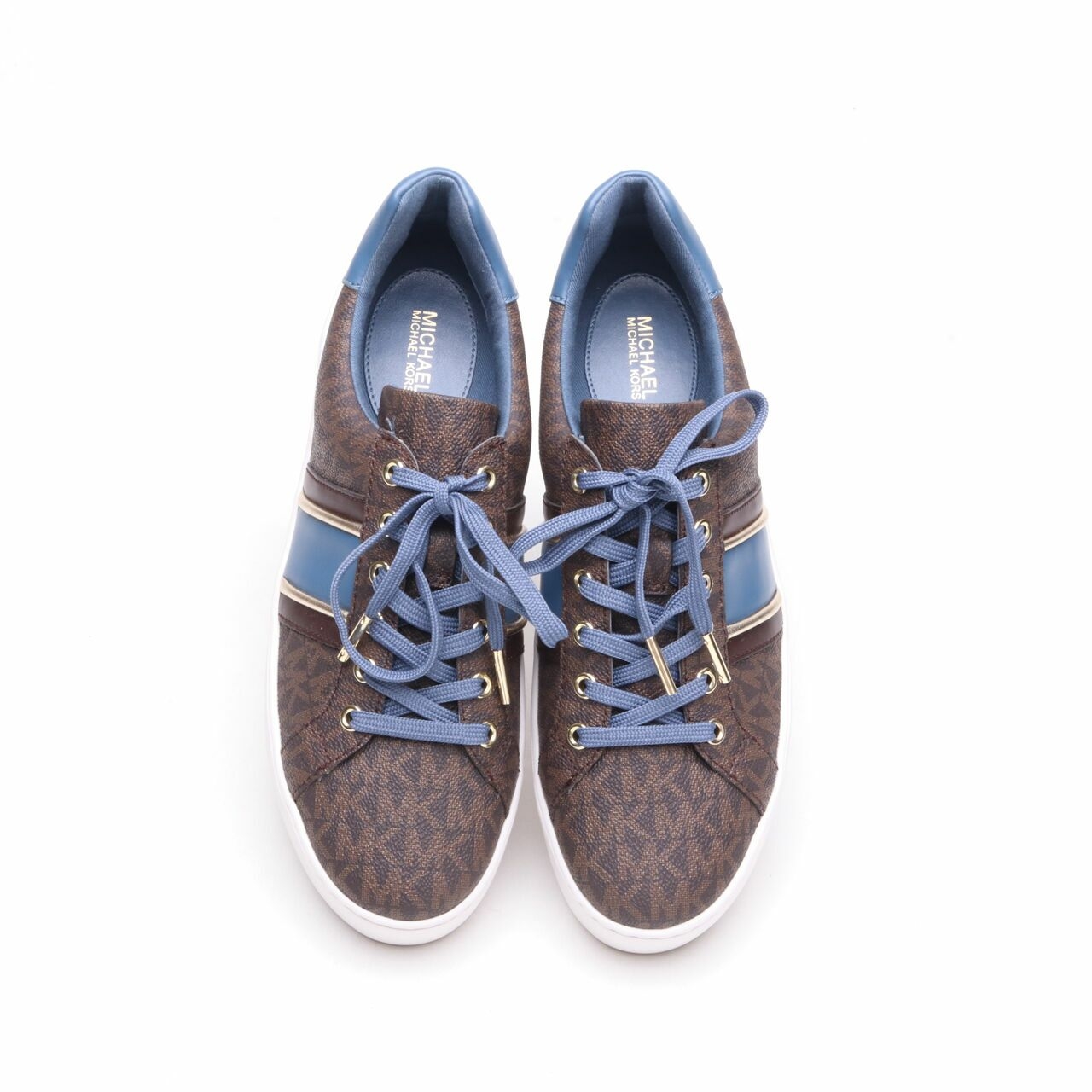 Michael Kors Poppy Lace Up Dark Chambray Sneakers