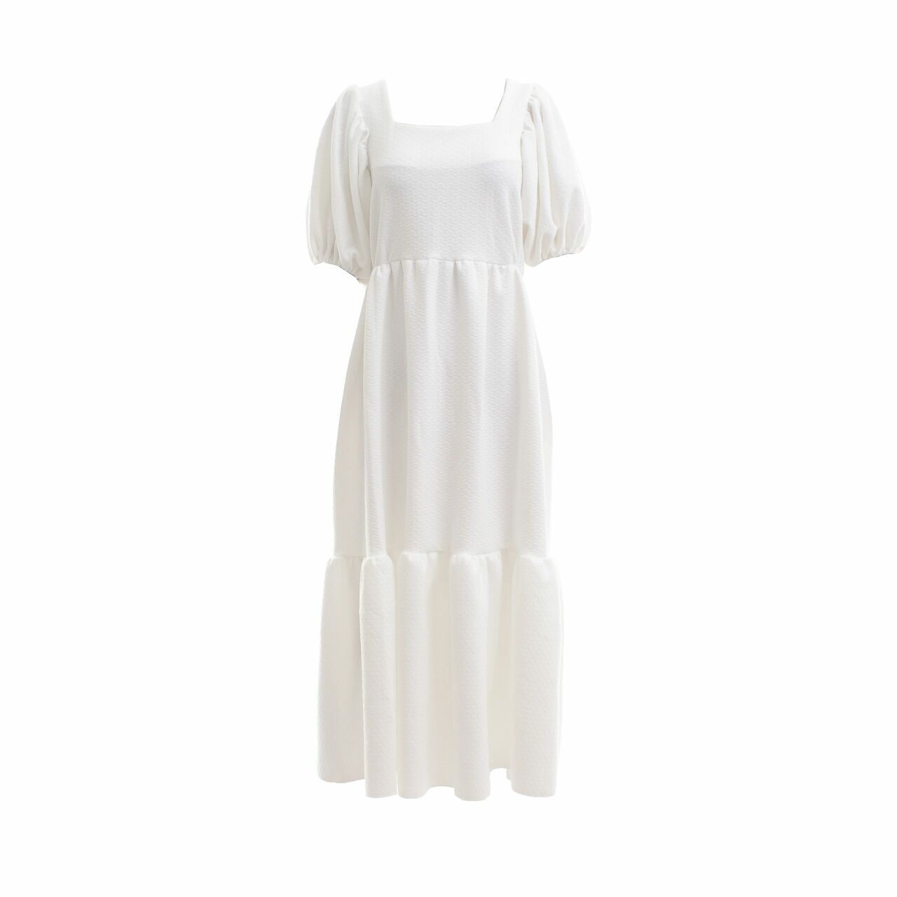 Etni White Midi Dress