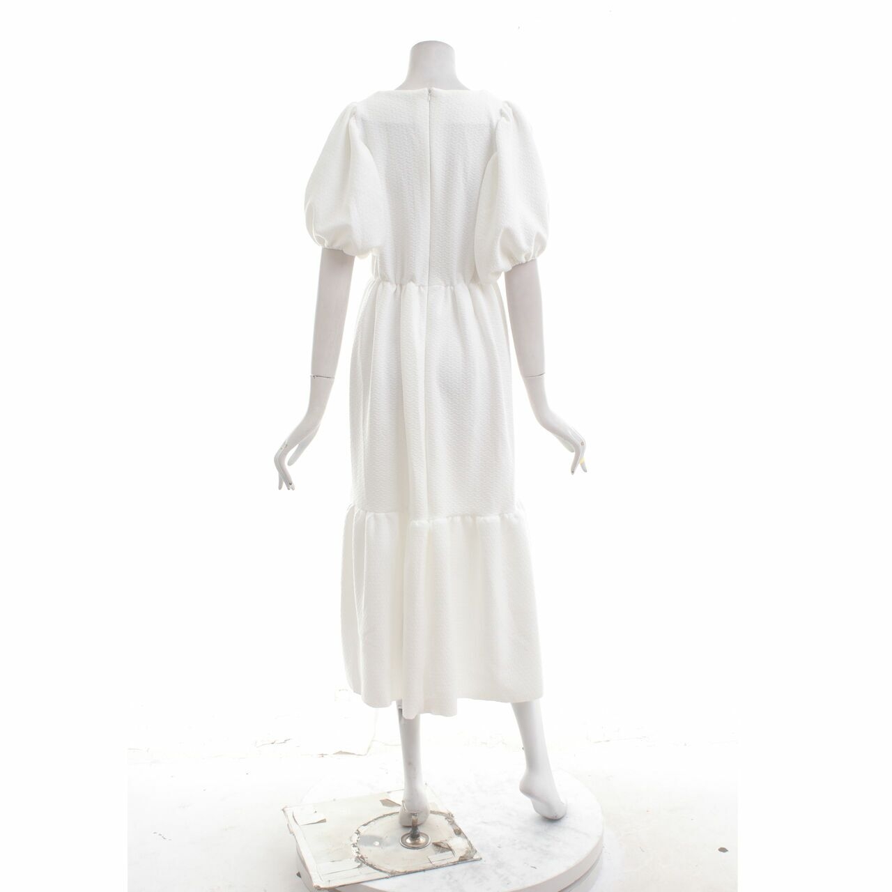 Etni White Midi Dress