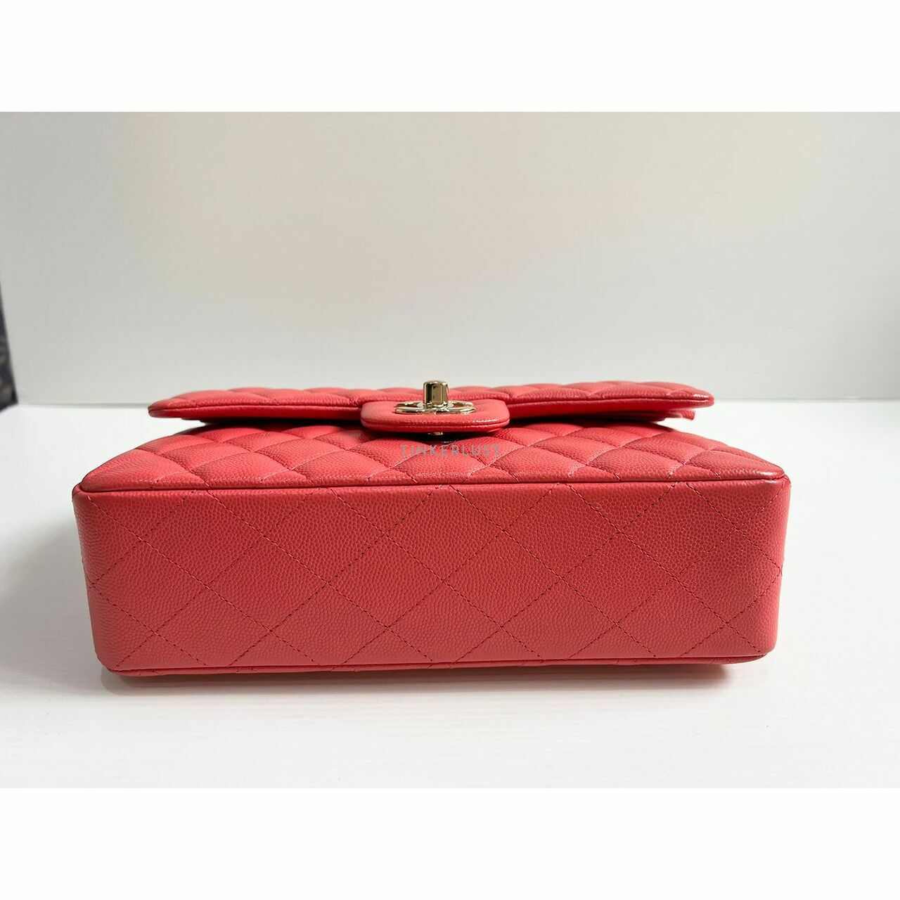 Chanel Classic Small 23 Red Caviar LGHW #30 Shoulder Bag